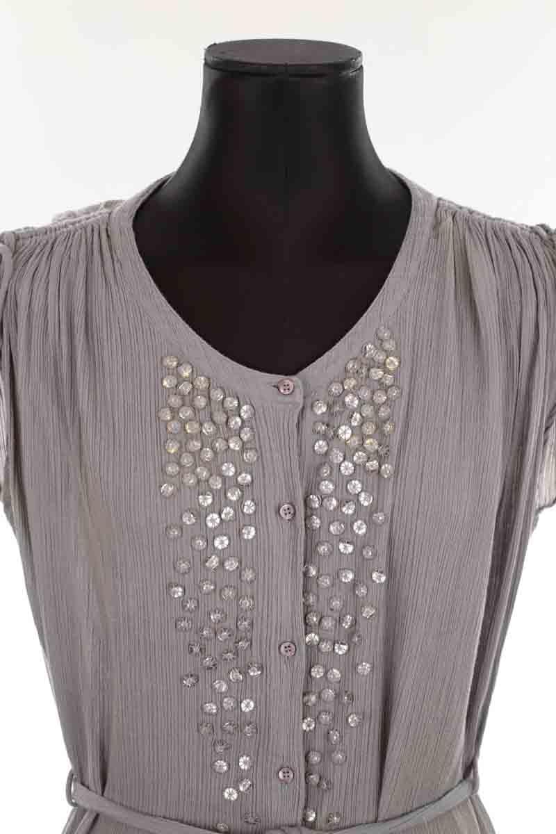 Cotton dress ANTIK BATIK - Seconde Main Grey