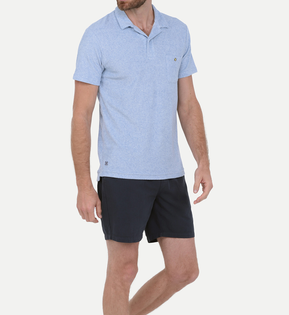 Terry cloth polo GILI'S Blue