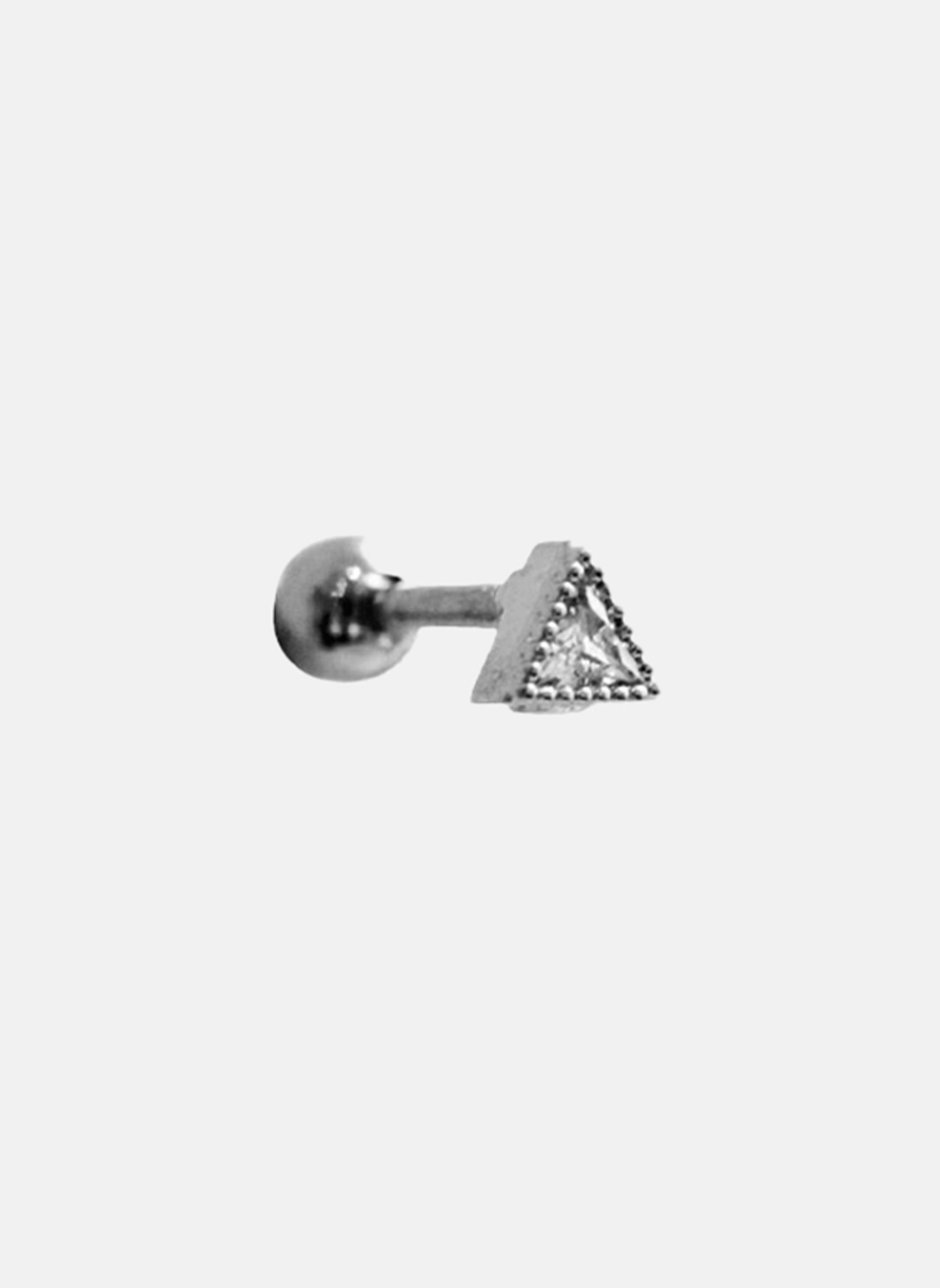 Piercing iva triangle AEC Paris Silver