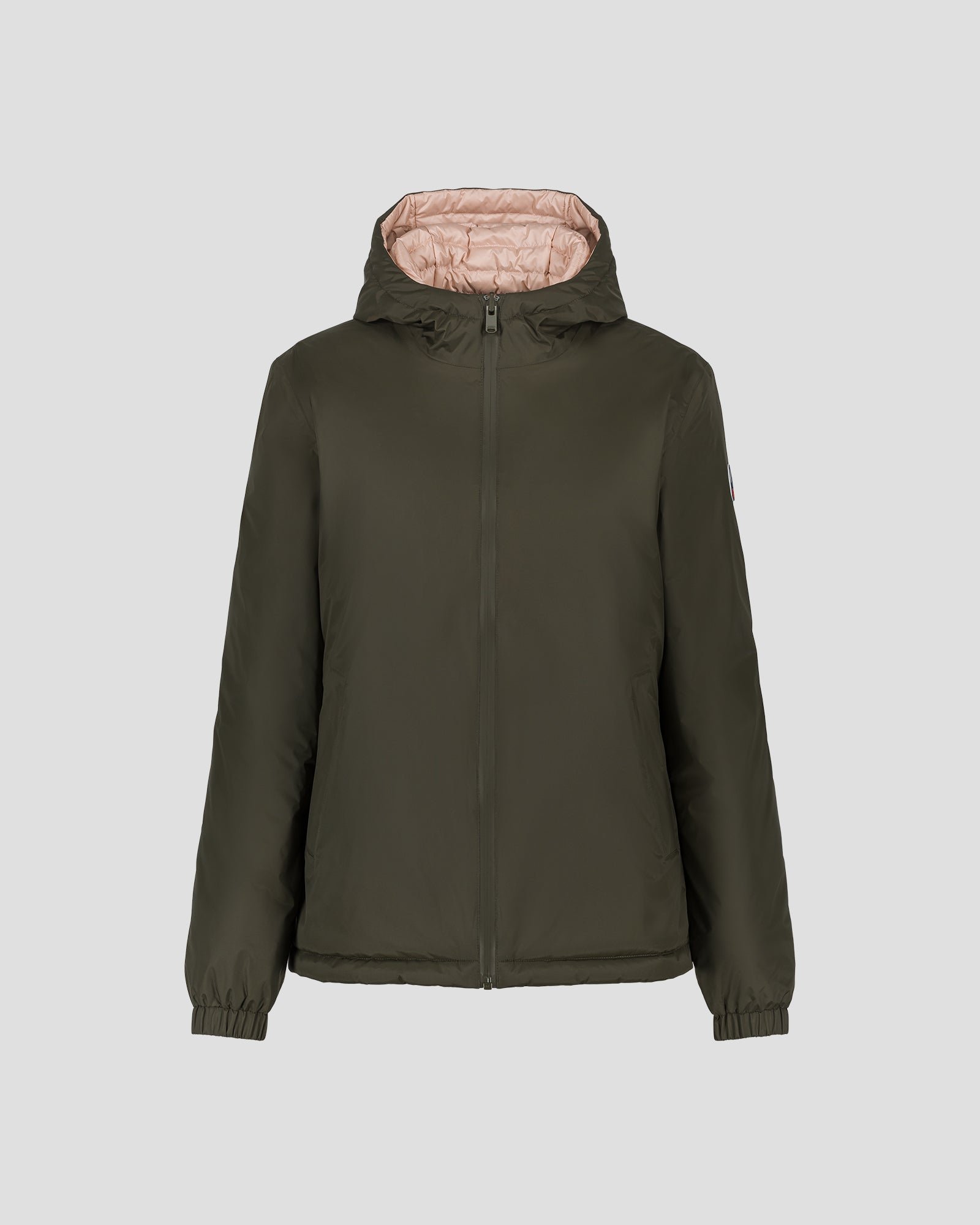 Reversible ultralight hooded down jacket Bangkok 2.0 JOTT Green