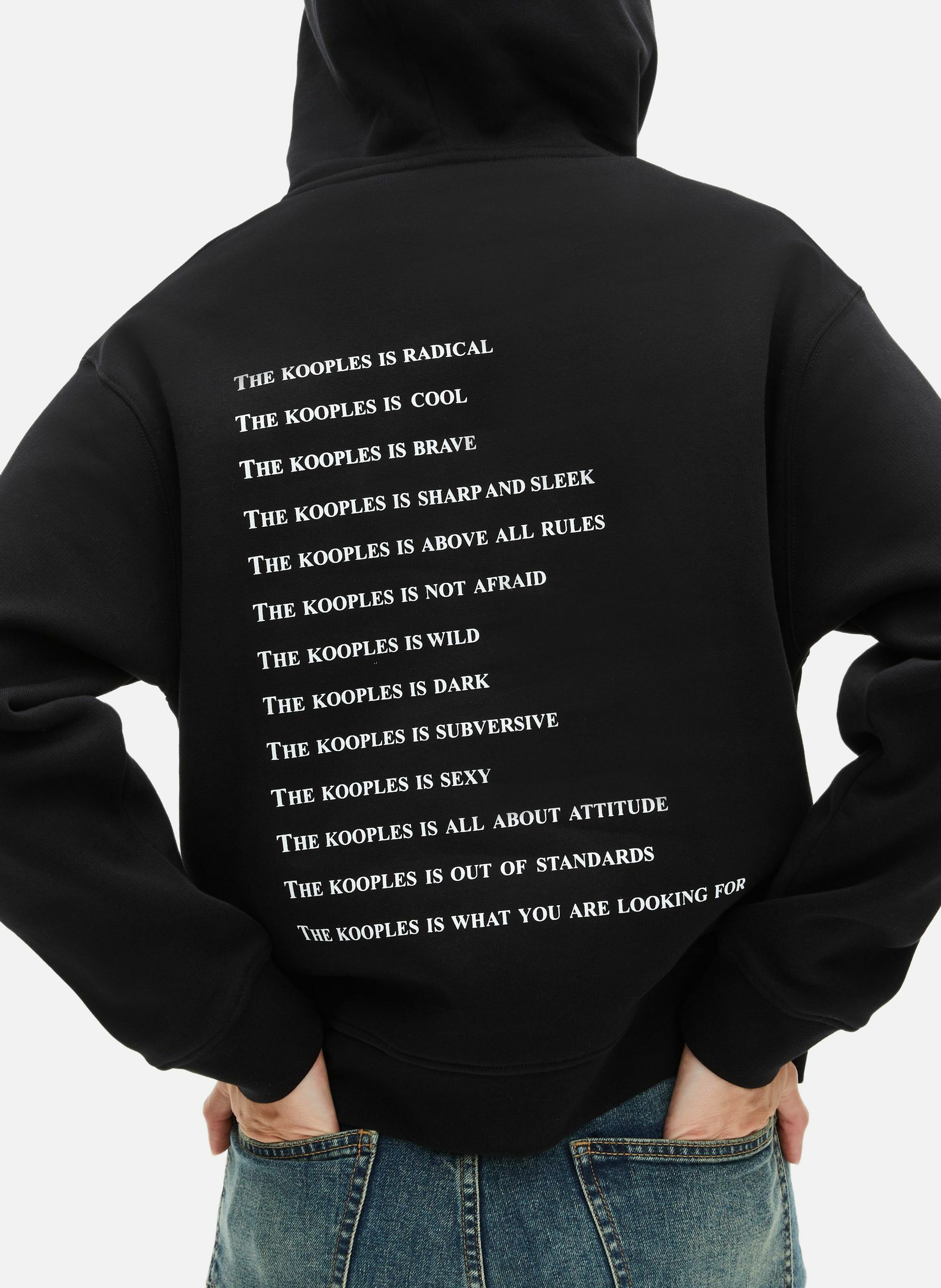 Hooded cotton sweatshirt THE KOOPLES Black