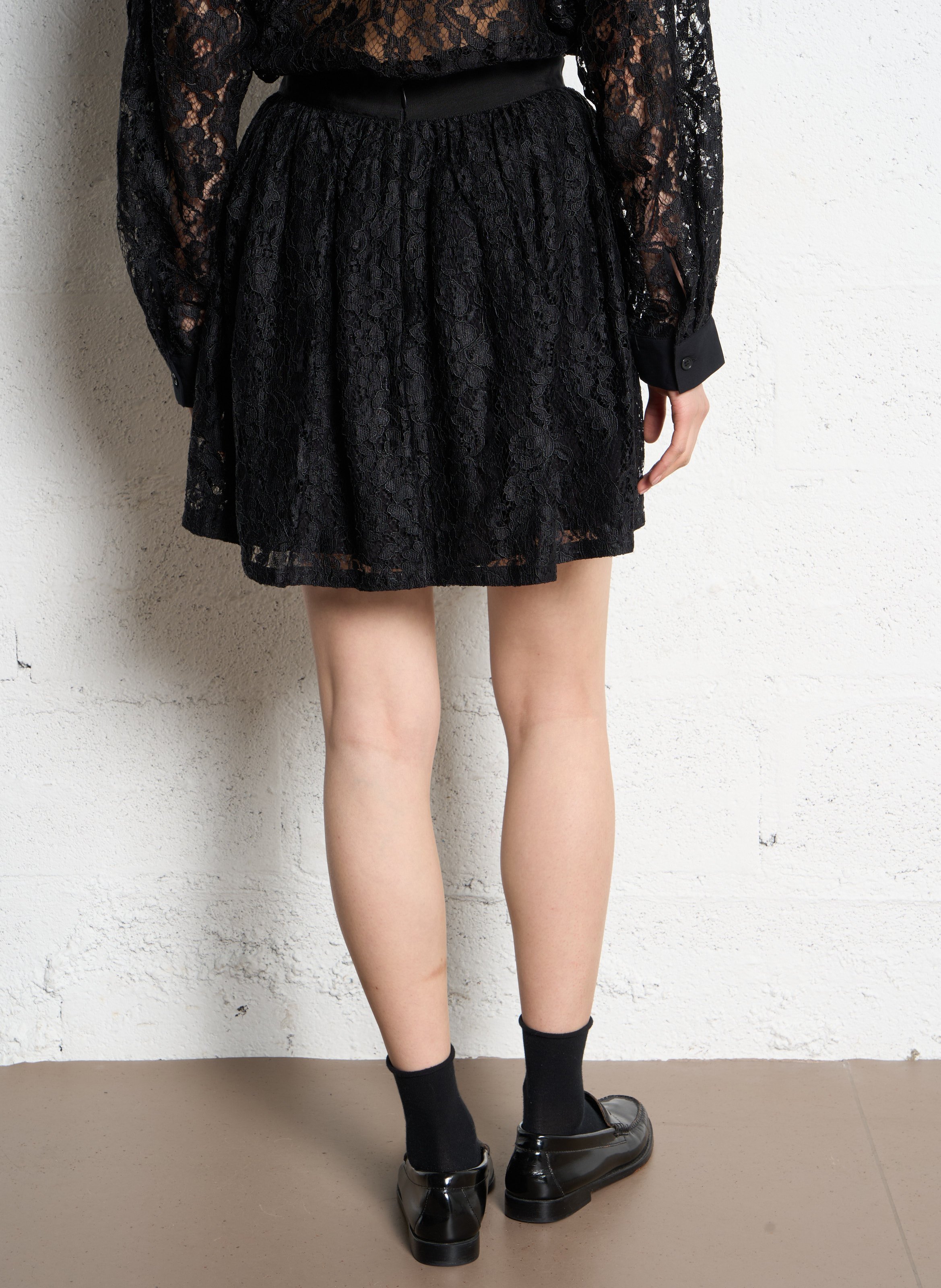 Flared Mini Skirt IKKS Black