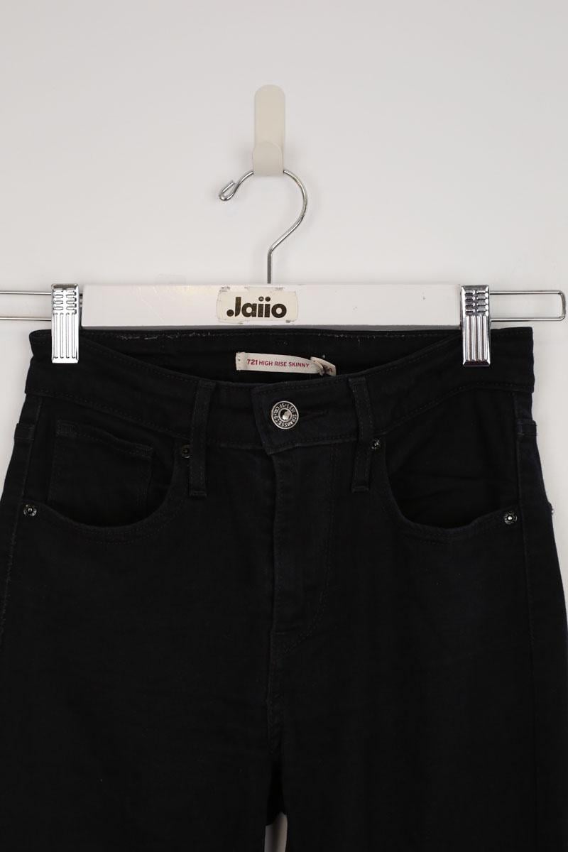 Cotton skinny jeans LEVI'S - Seconde main Black