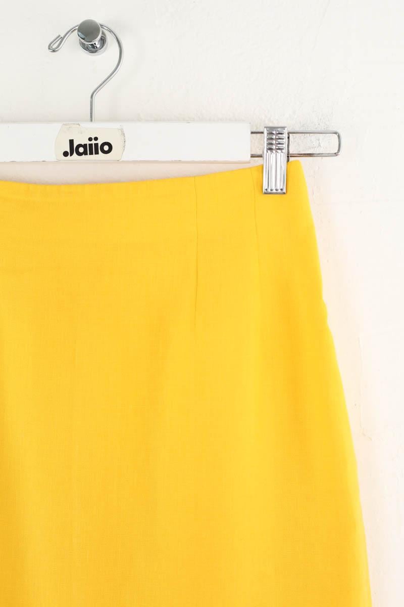 Linen mini-skirt KENZO - SECONDE MAIN Yellow
