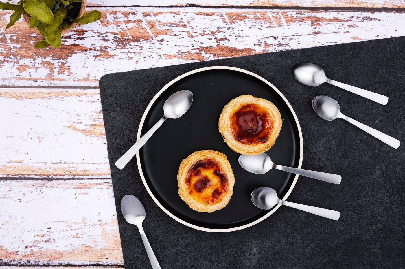 Set of 6 Telmo teaspoons - silver BJORN Silver