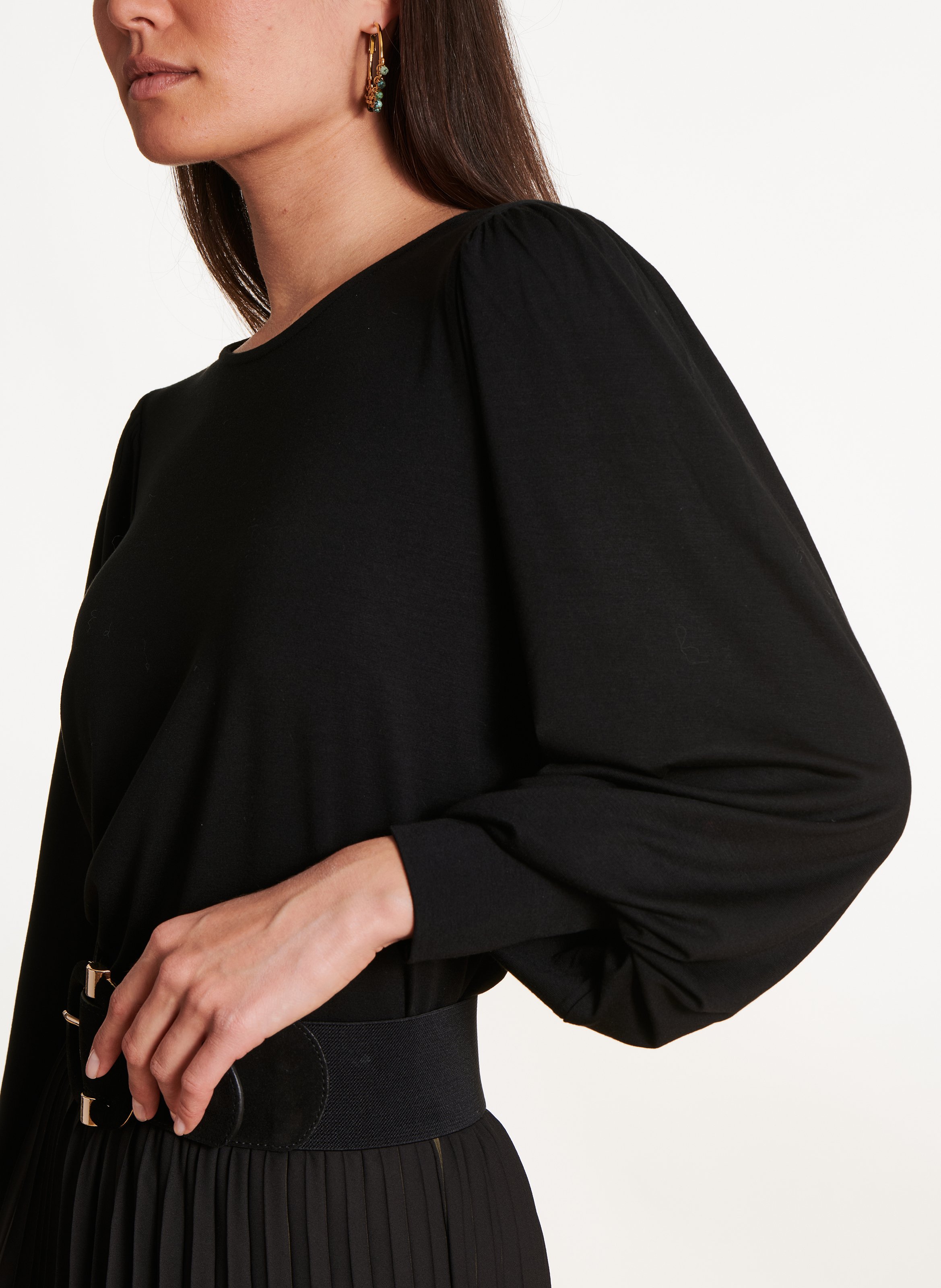 Bead-embroidered dress LA FEE MARABOUTEE Black