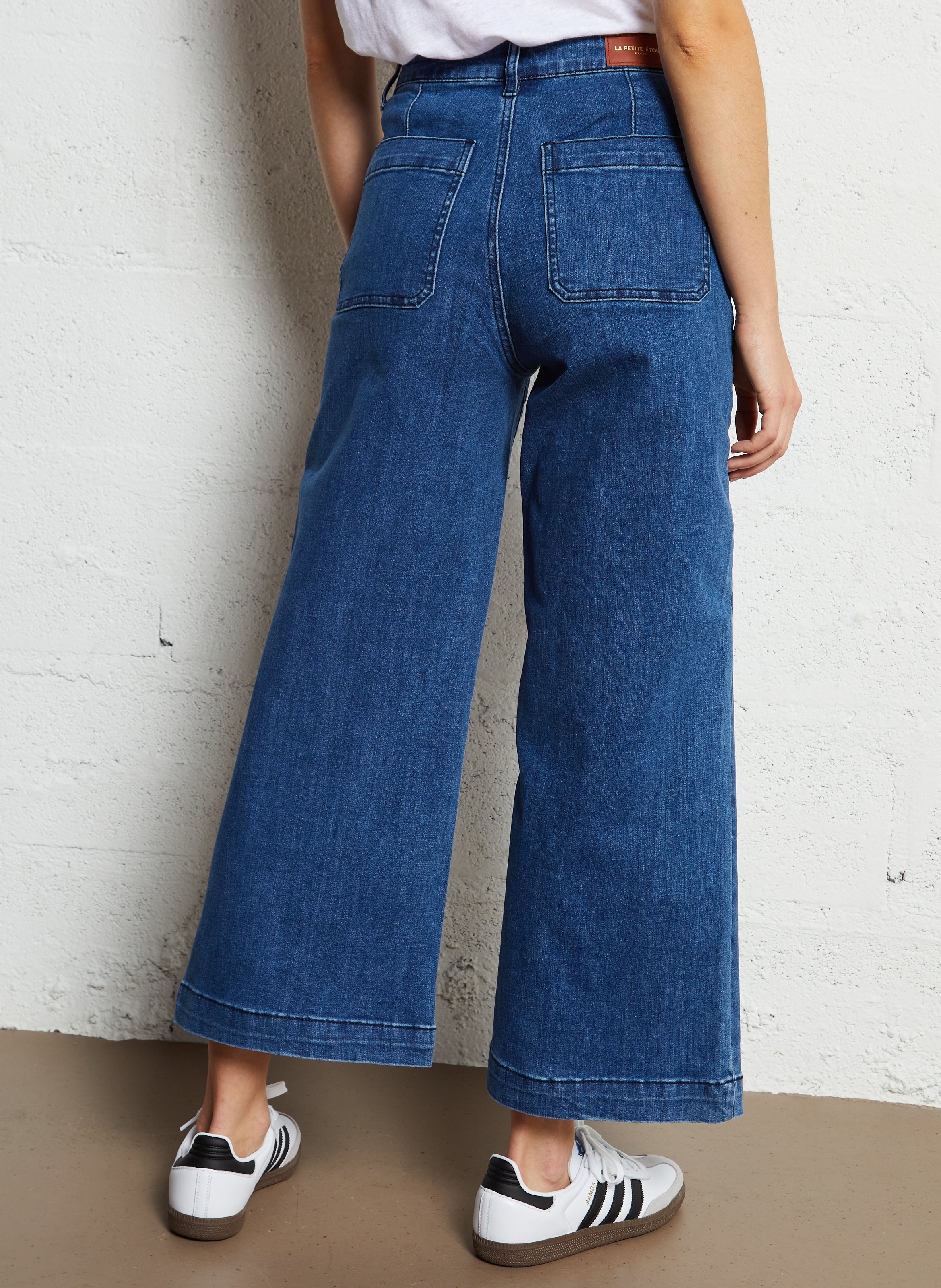 Jean taille haute évasée LA PETITE ETOILE Jean Stone