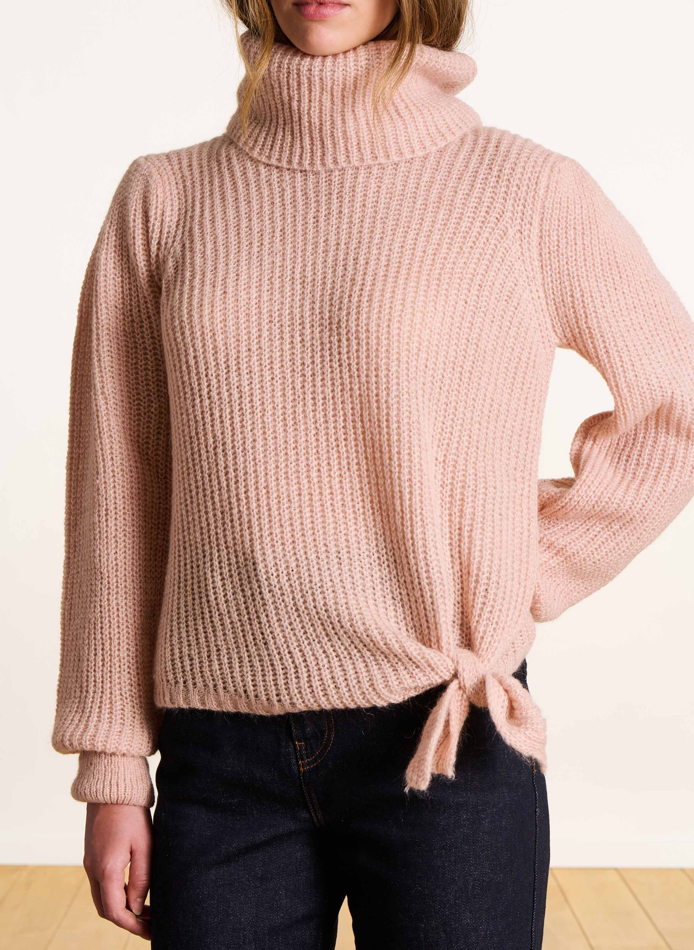 Rollkragenpullover aus Strick LA FEE MARABOUTEE Rosa