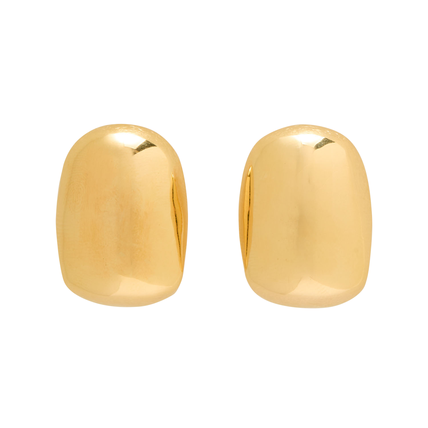 Rectangular earrings FEEKA Golden