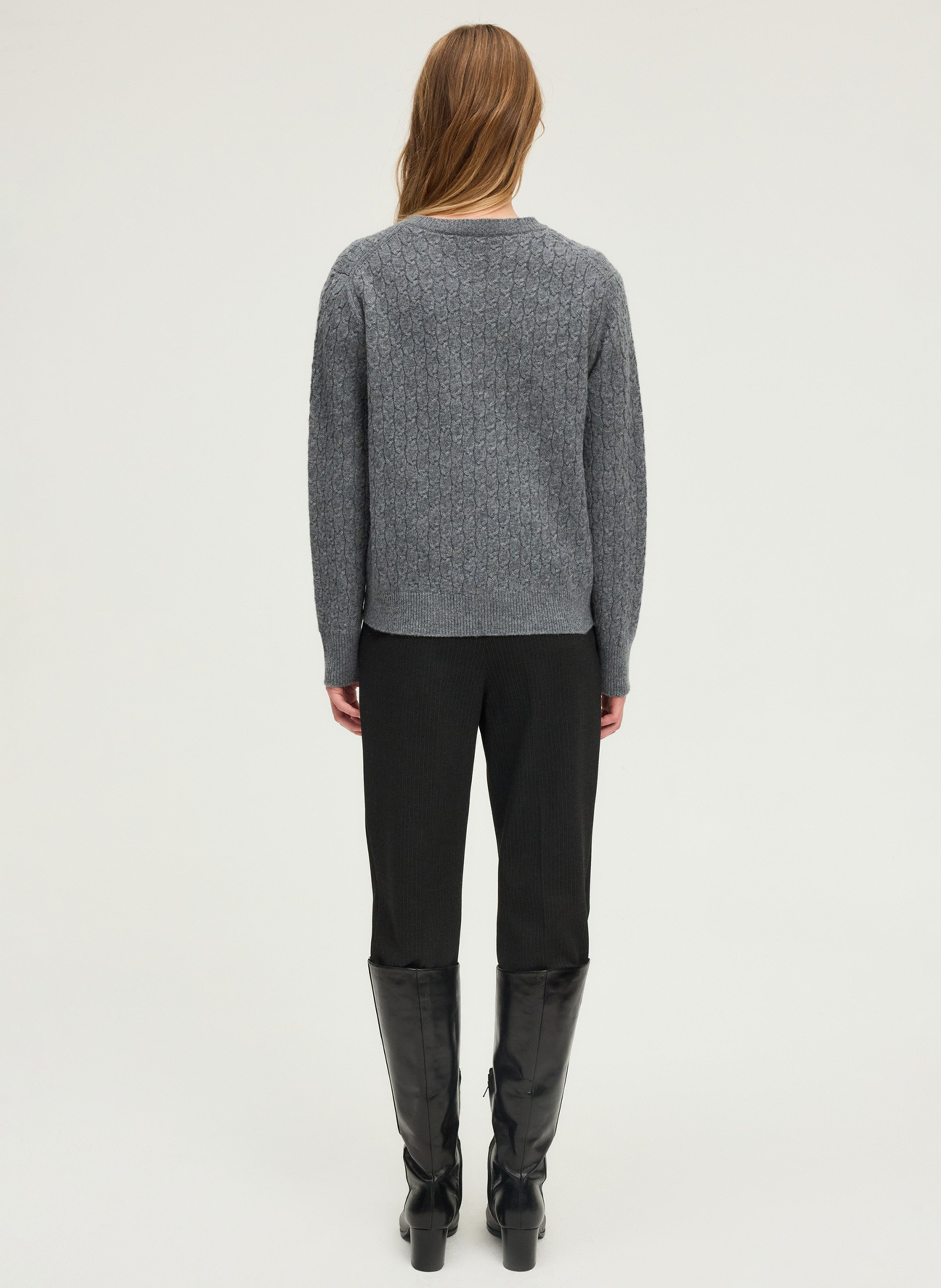 Vest van wol PABLO Grijs