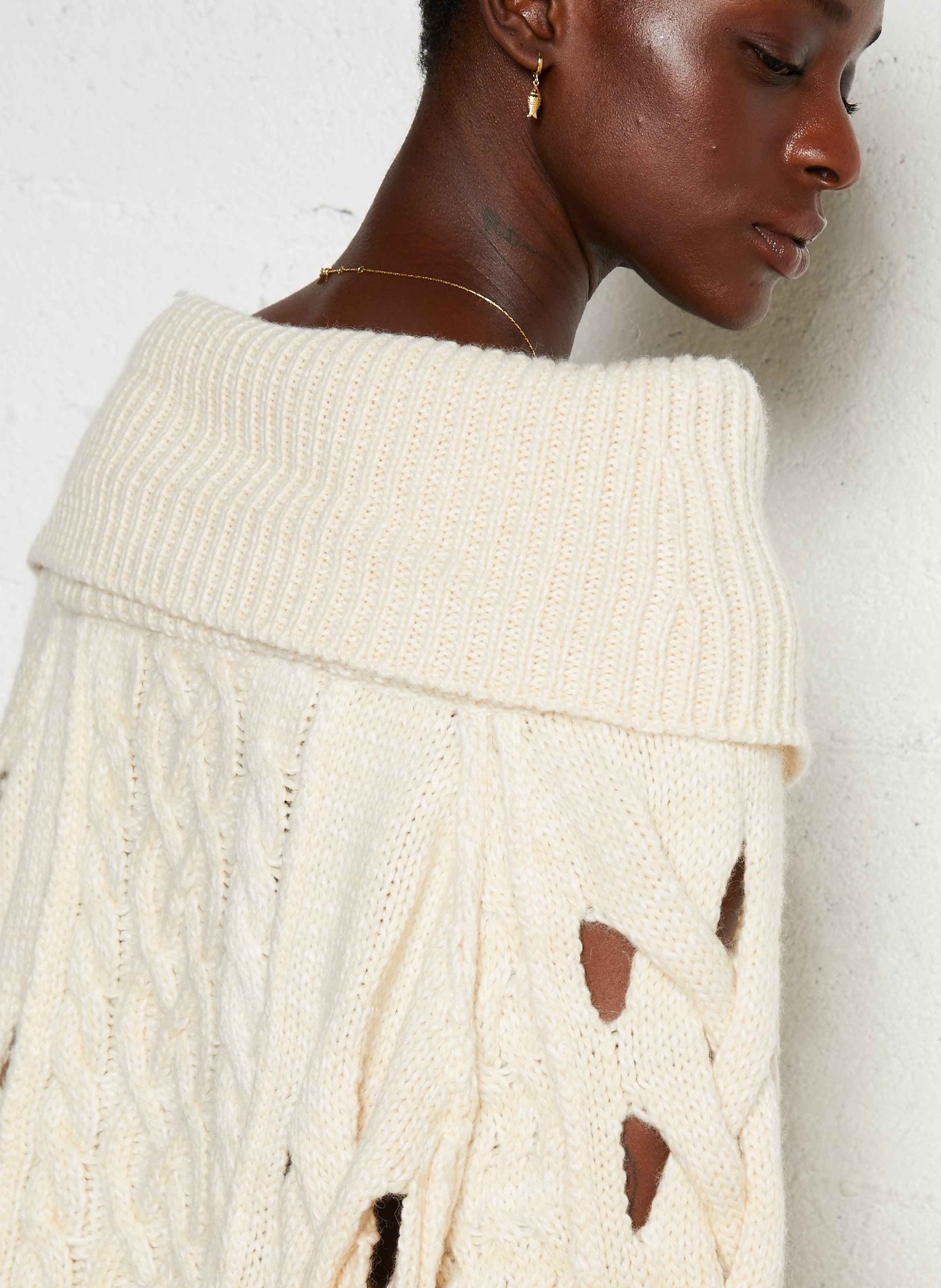 Pull oversize en maille MES DEMOISELLES Beige