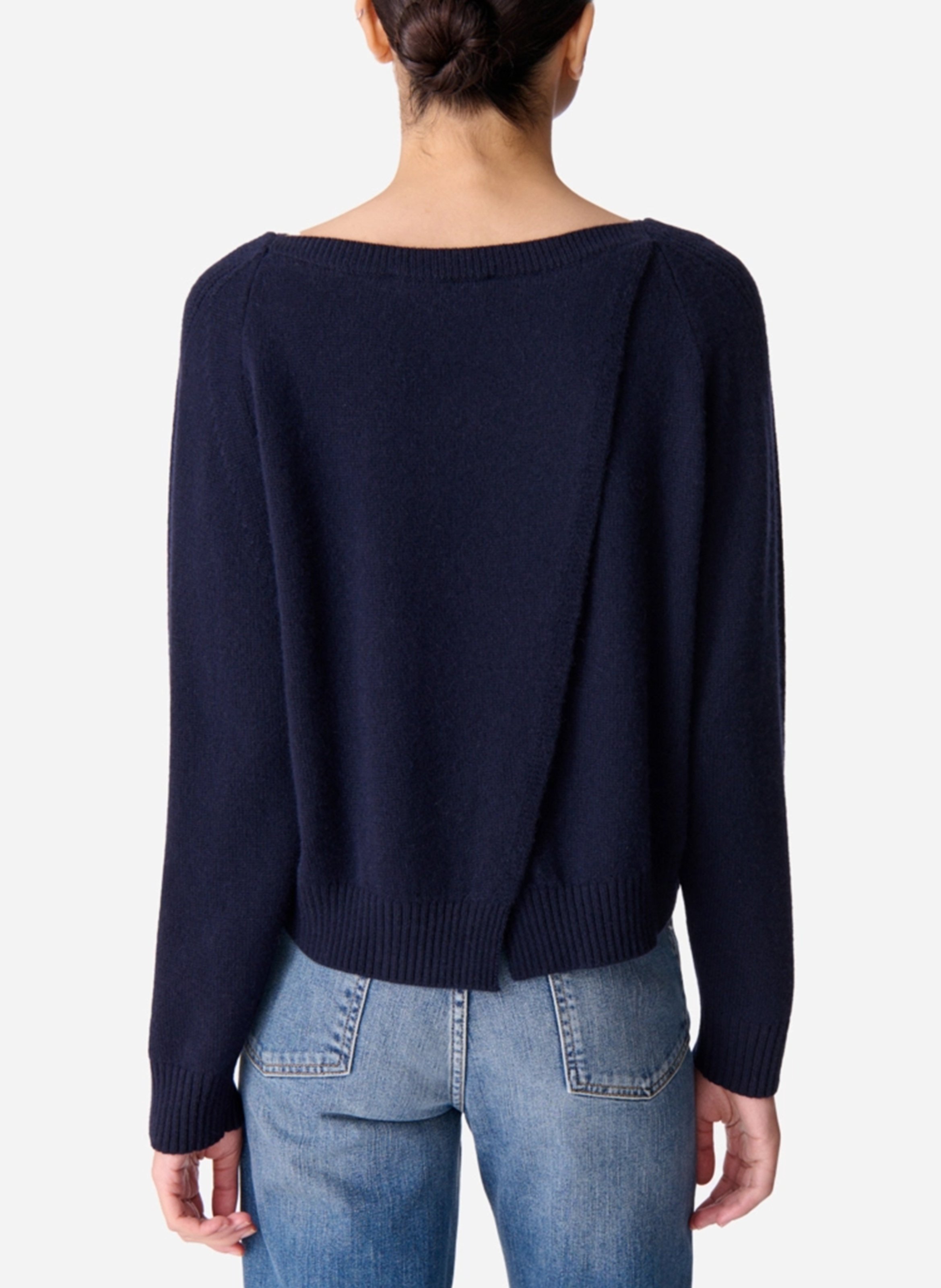 Pull col rond en cachemire VANESSA BRUNO Noir
