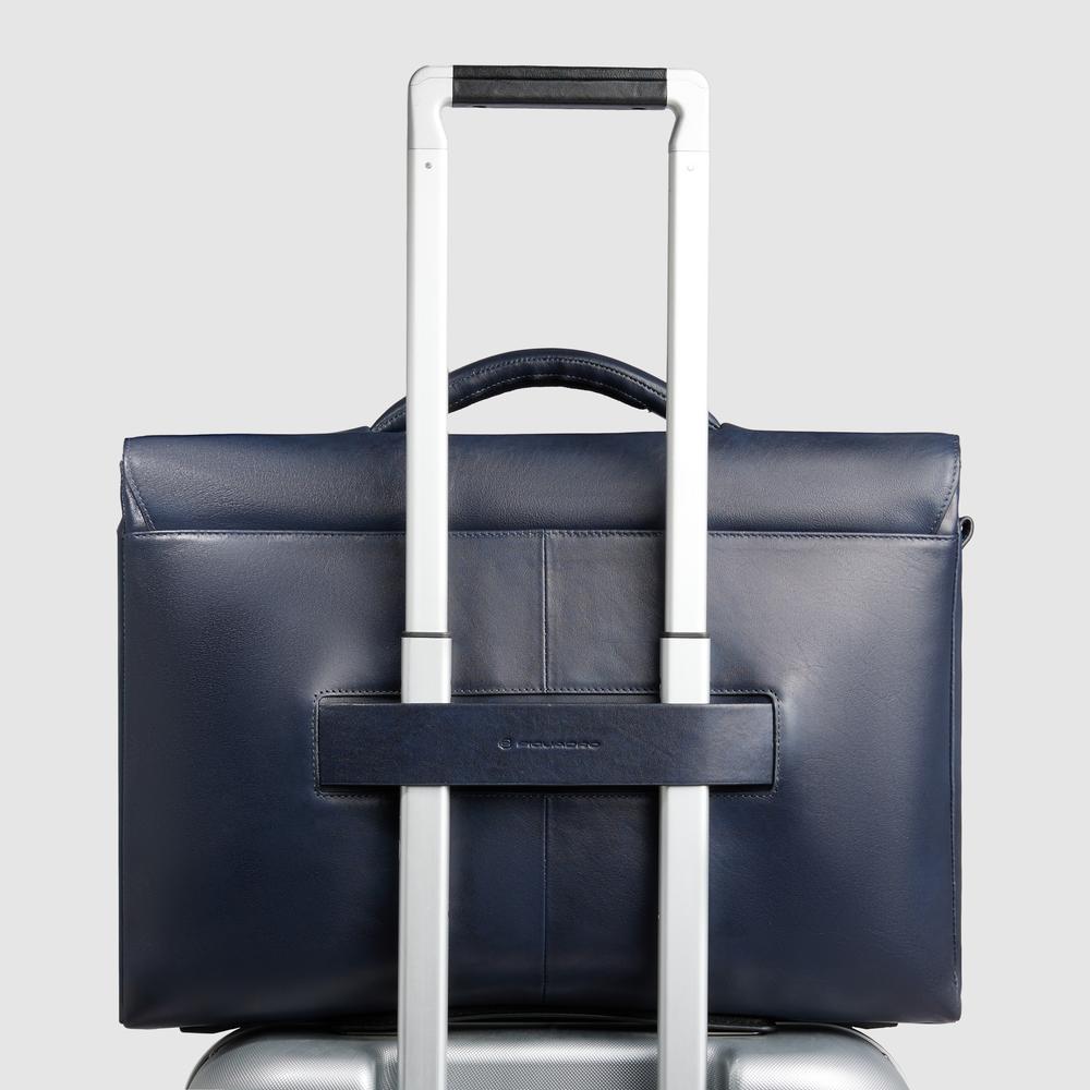 Bag with padded shockproof compartment for laptop and ipad® PIQUADRO Blue