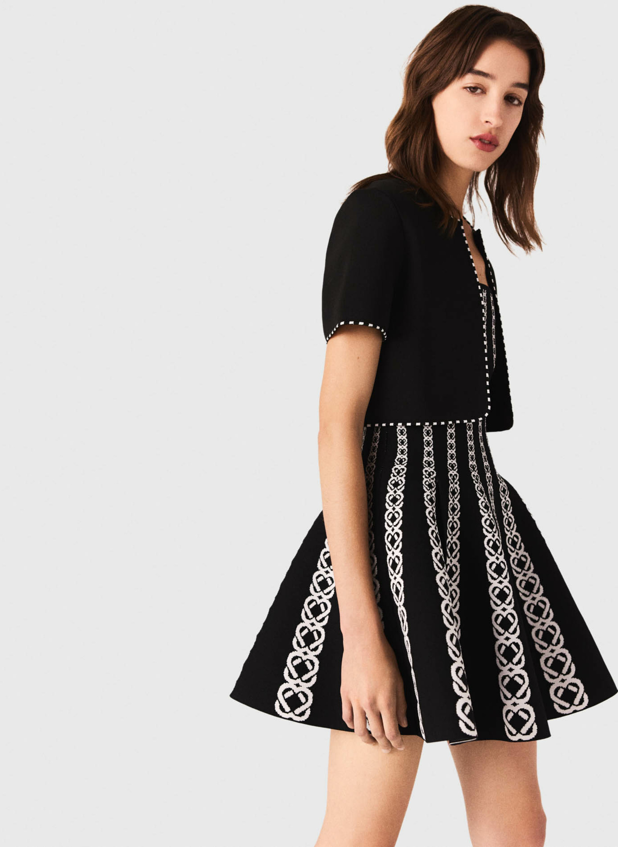 Cardigan col rond  MAJE Noir