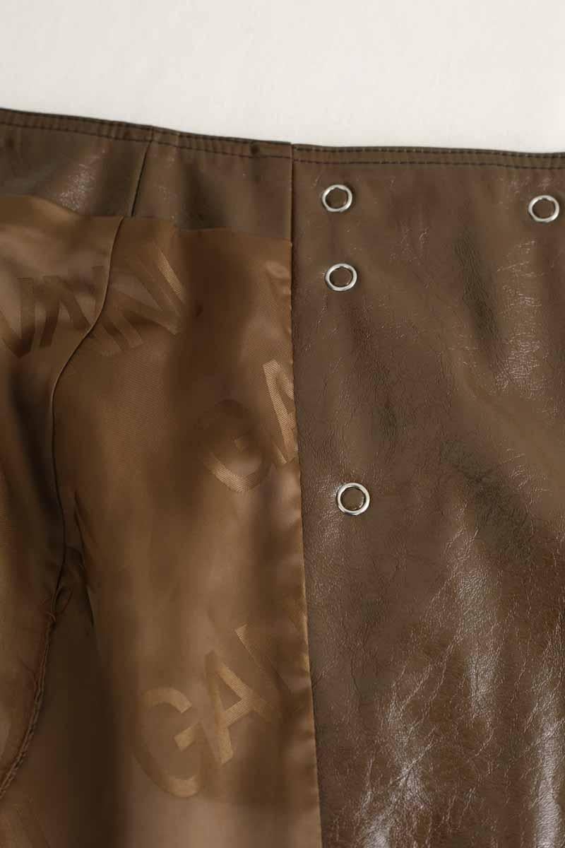 Mini skirt GANNI - Seconde Main Brown