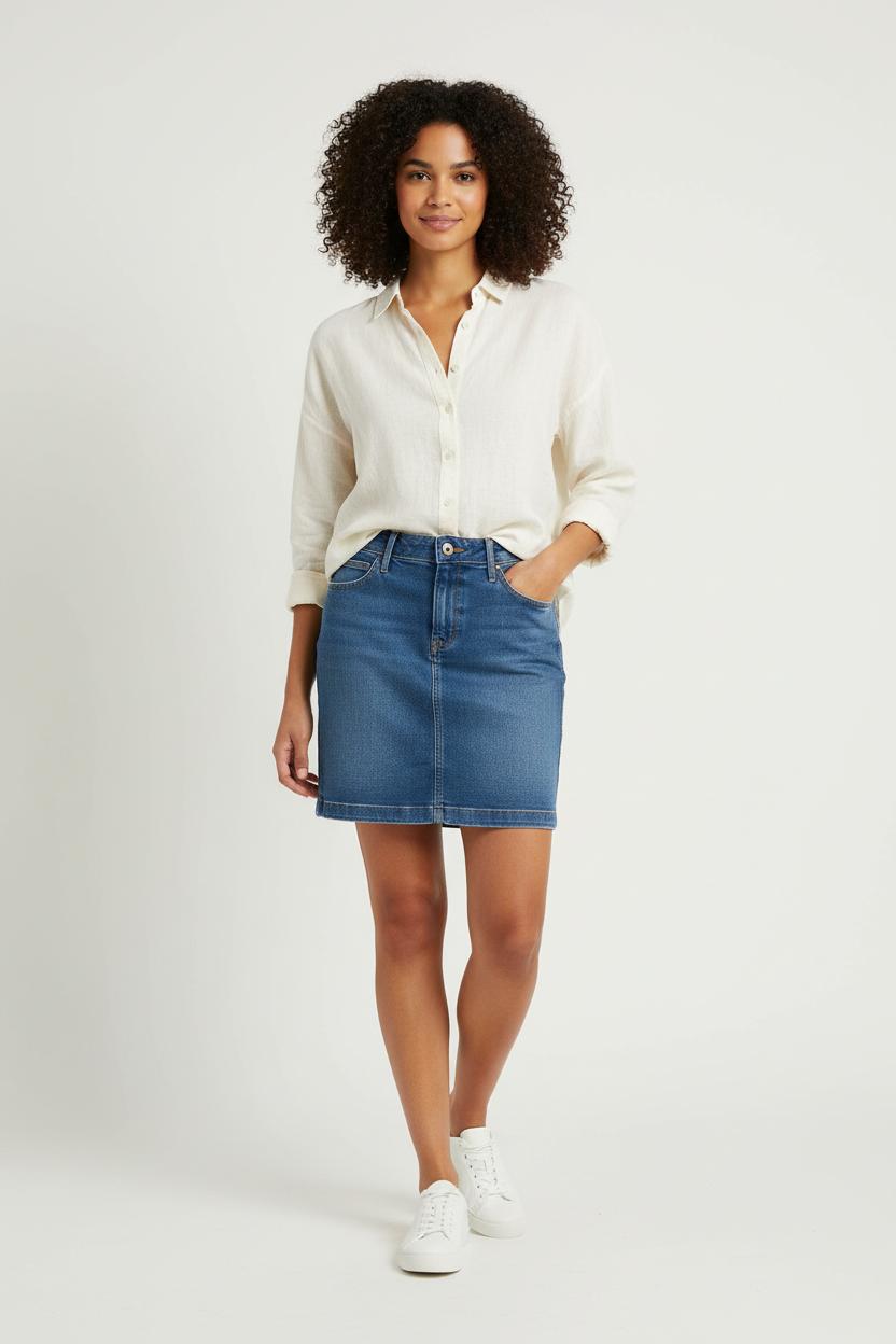 Short & midi skirt LEE - Seconde Main Blue