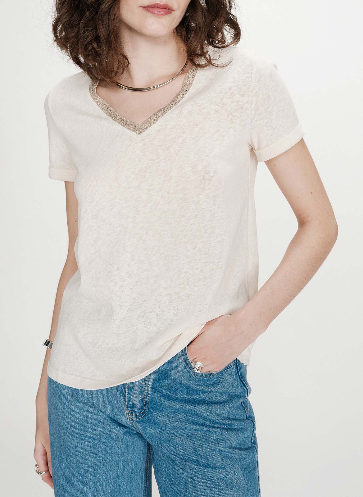 Basic cotton-mix T-shirt GRACE ET MILA