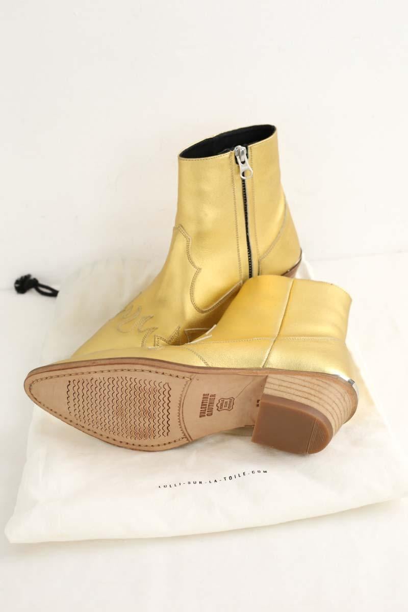 Western boots VALENTINE GAUTHIER- SECONDE MAIN Golden