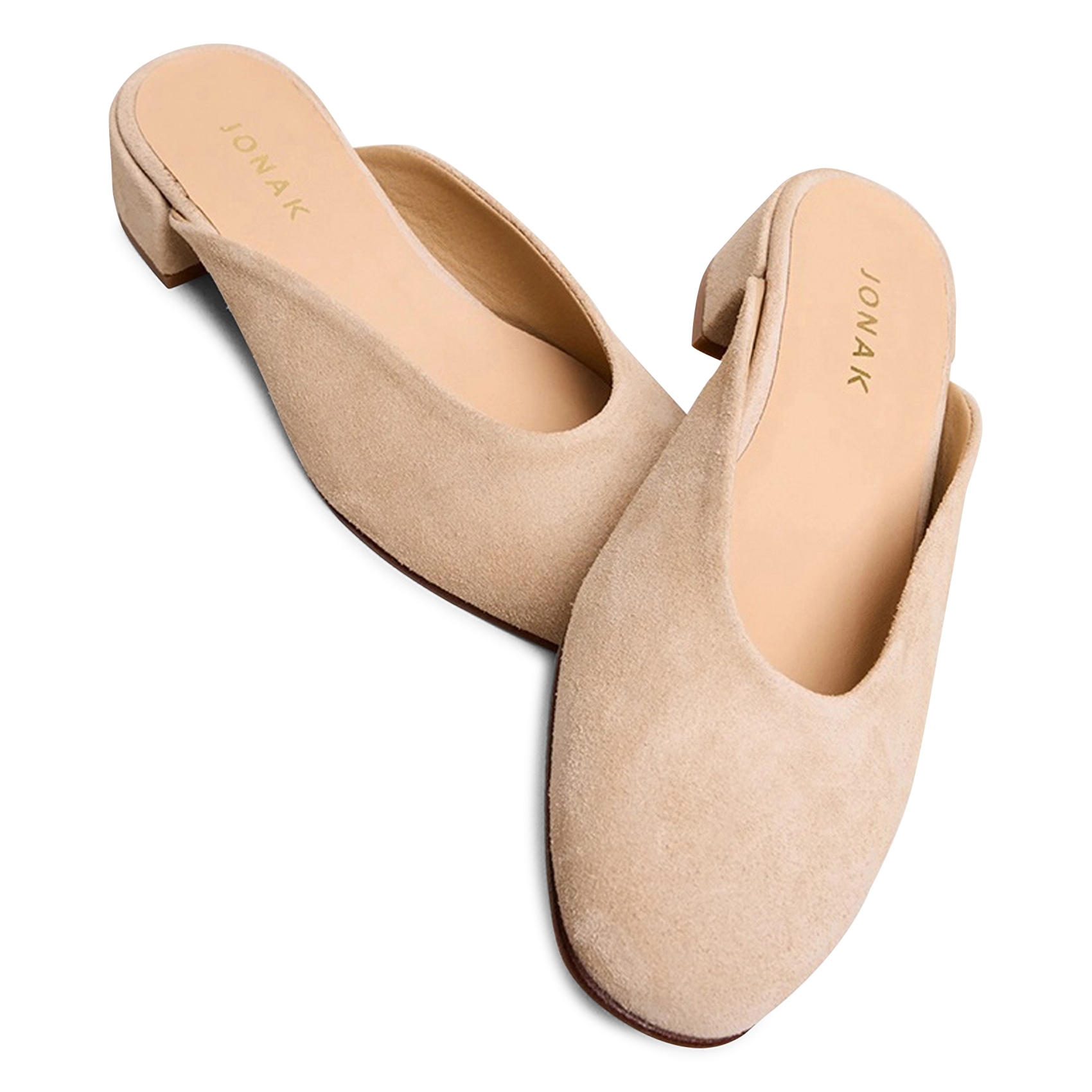Leather mules JONAK Beige