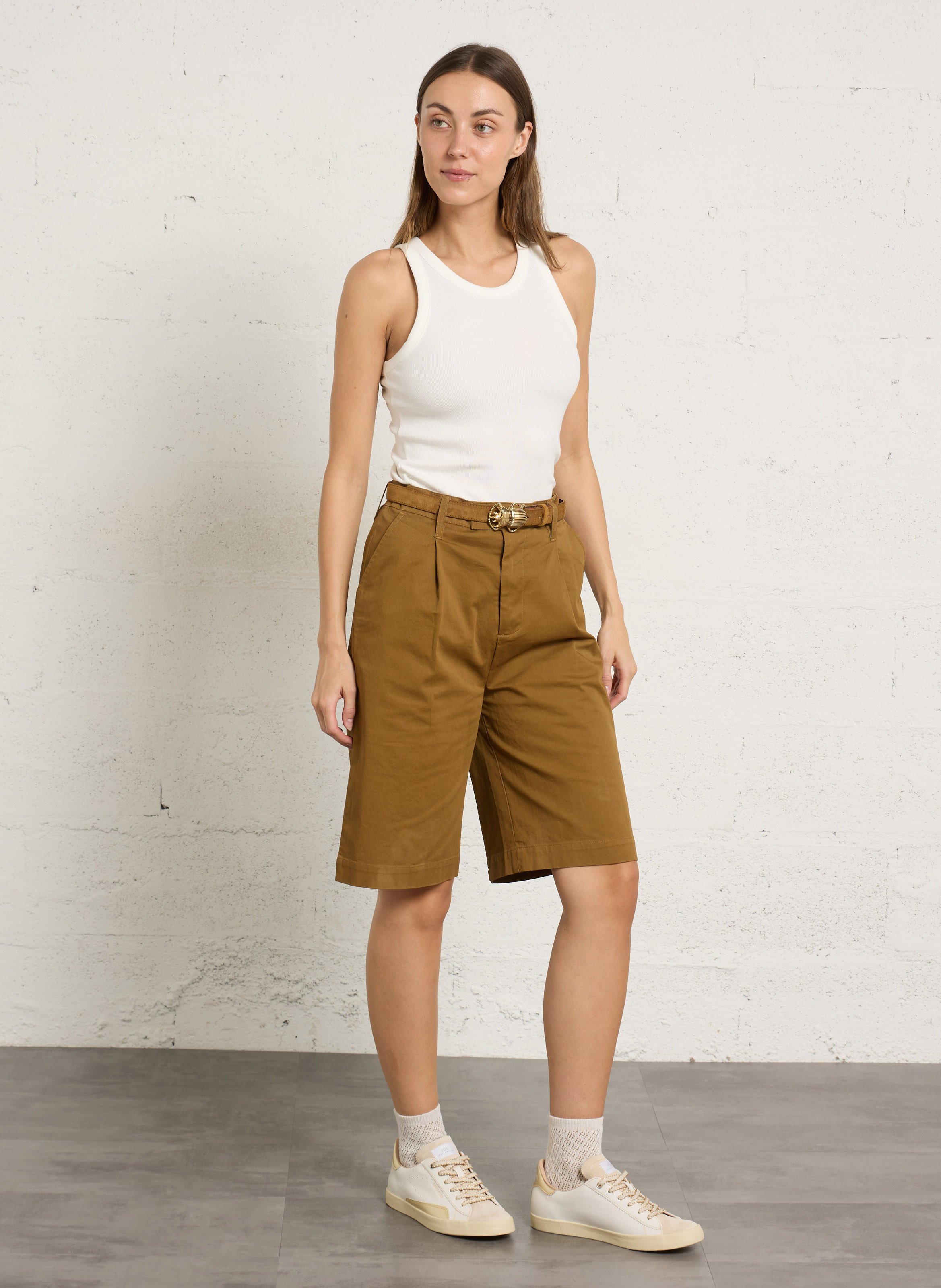 Baskets basses en cuir craquelé 0'105 Blanc