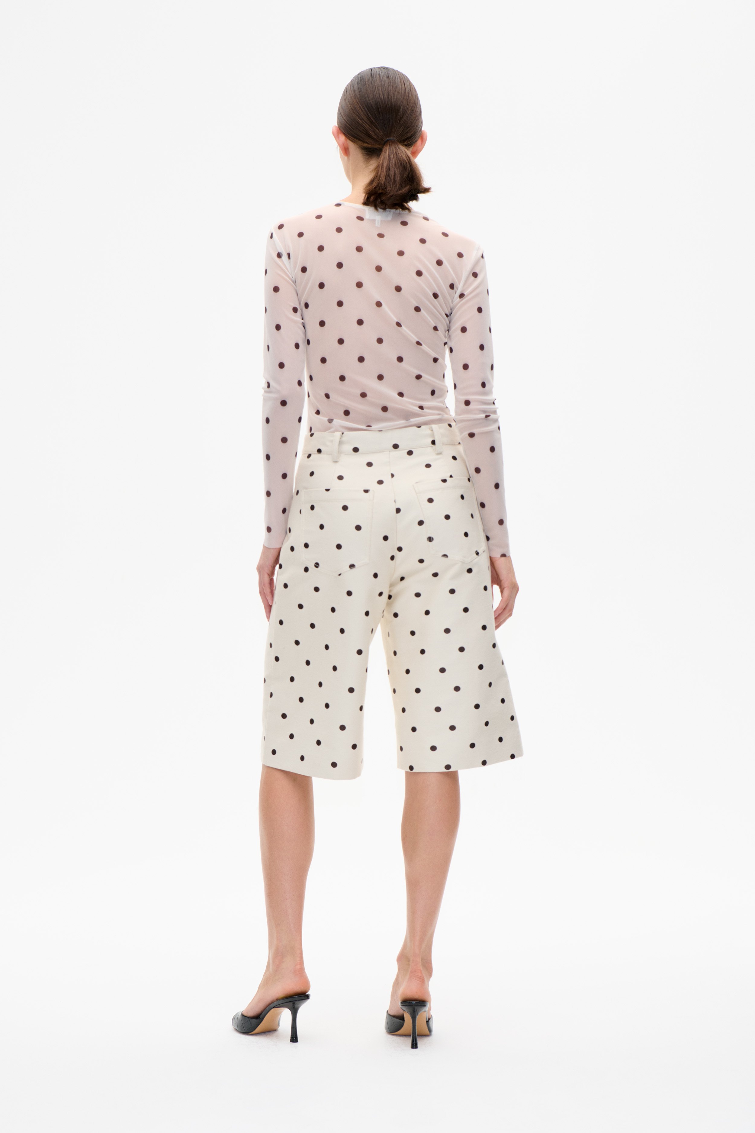 Rechte top met ronde hals en print BAUM UND PFERDGARTEN Wit