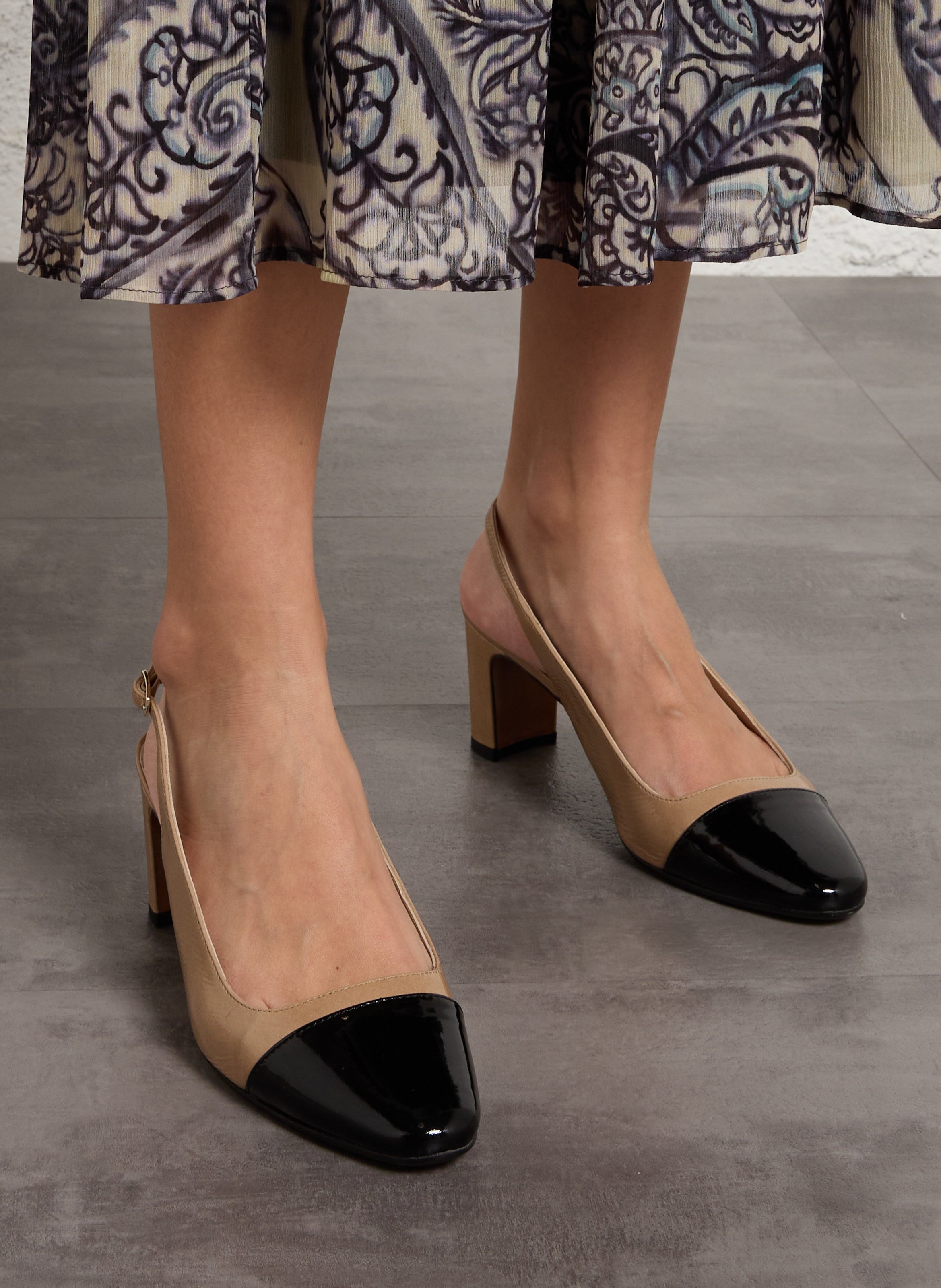 Lakleren Mary Jane-schoenen  RIVECOUR Beige