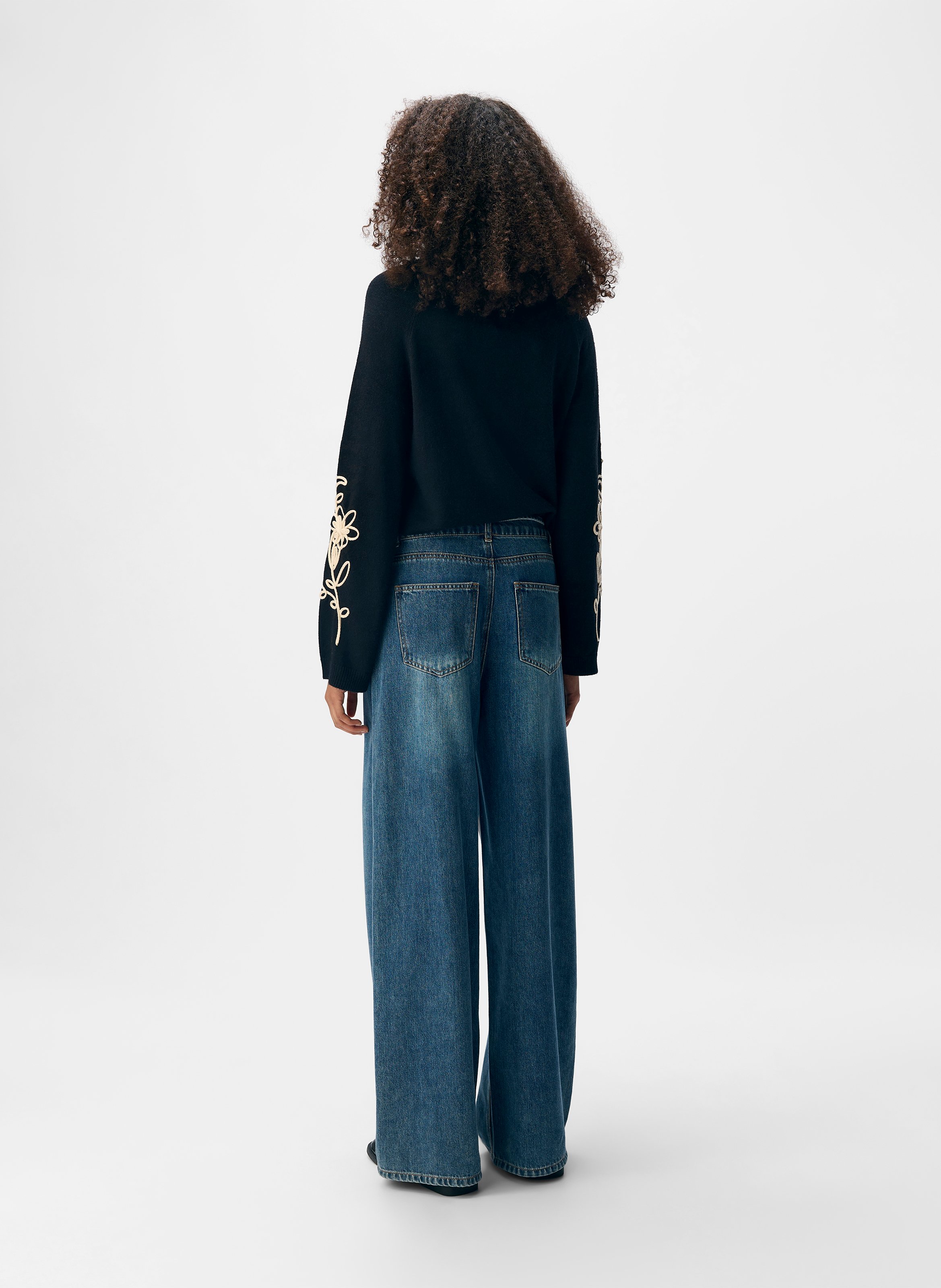 Wide-leg jeans OBJECT Blue