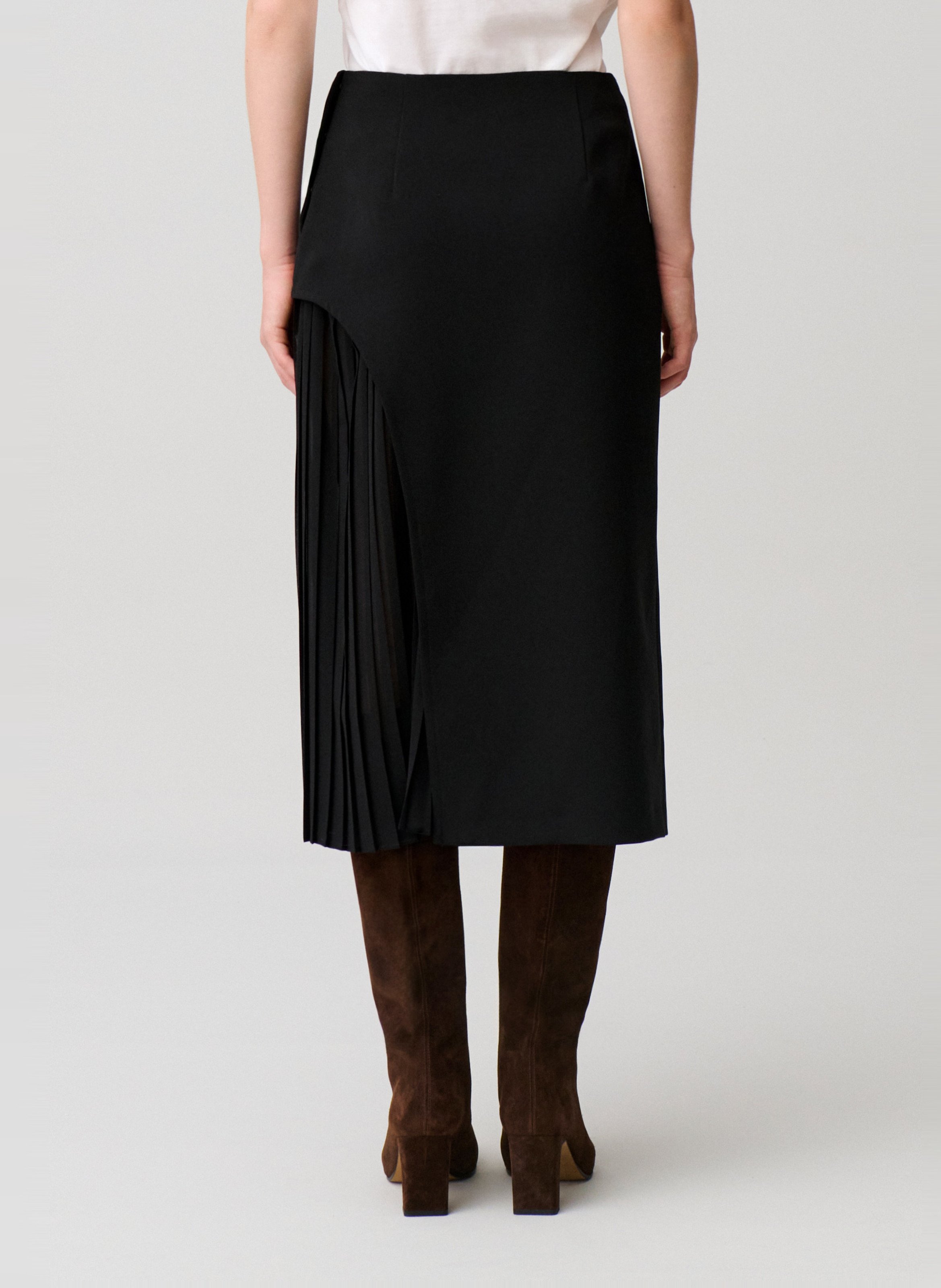 Jupe midi plissée CLAUDIE PIERLOT Noir