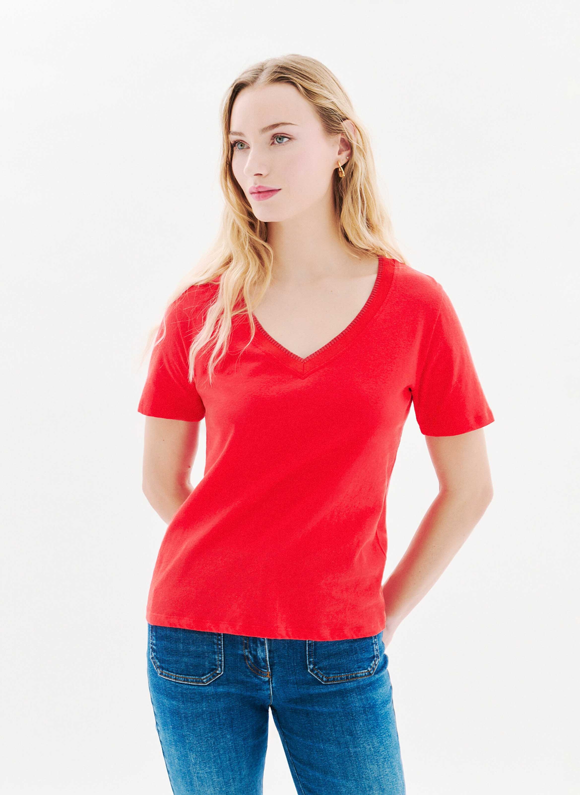 Tee-shirt col v CAROLL