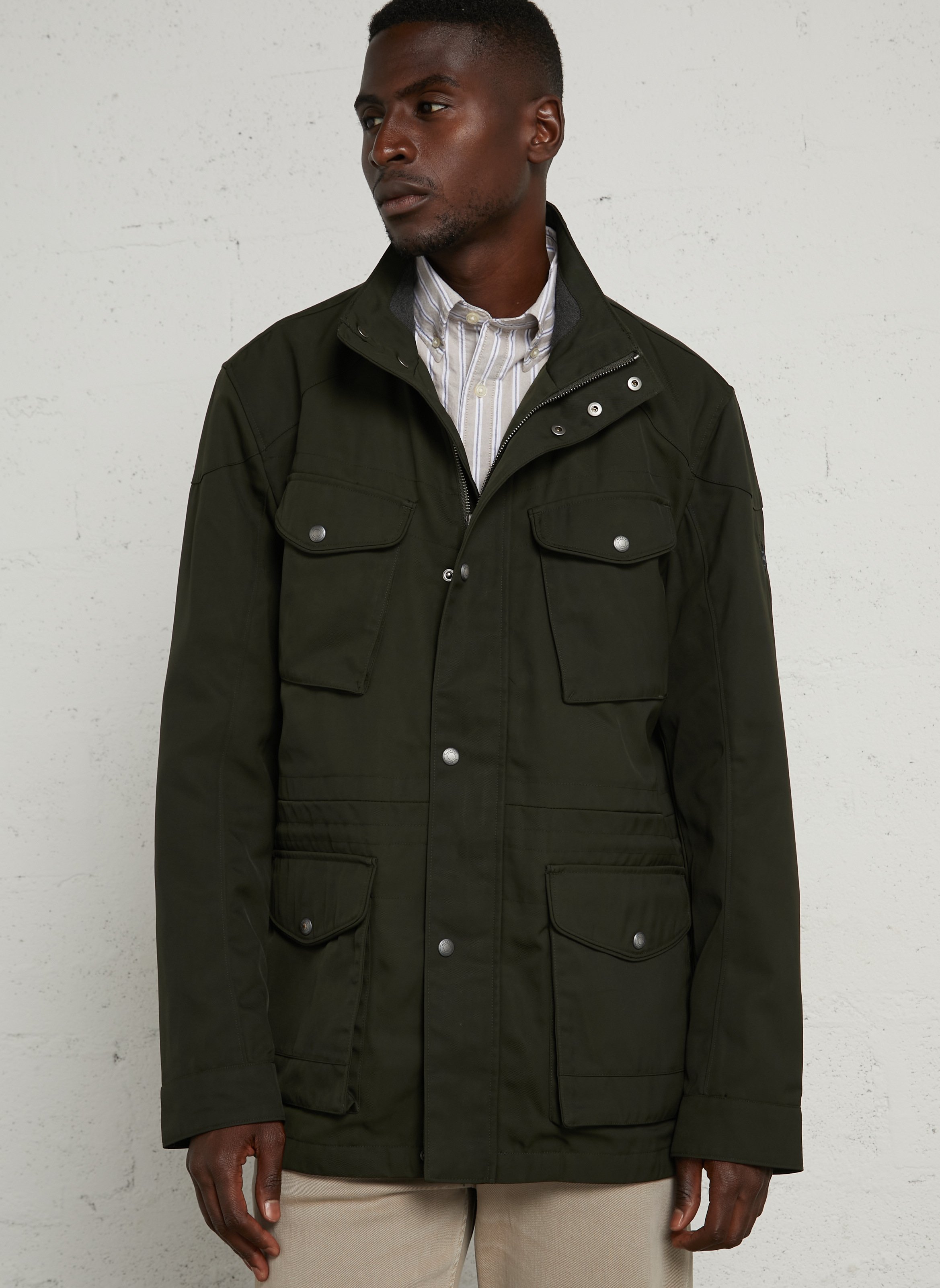 Gerader Stehkragen-Blouson HACKETT Grun