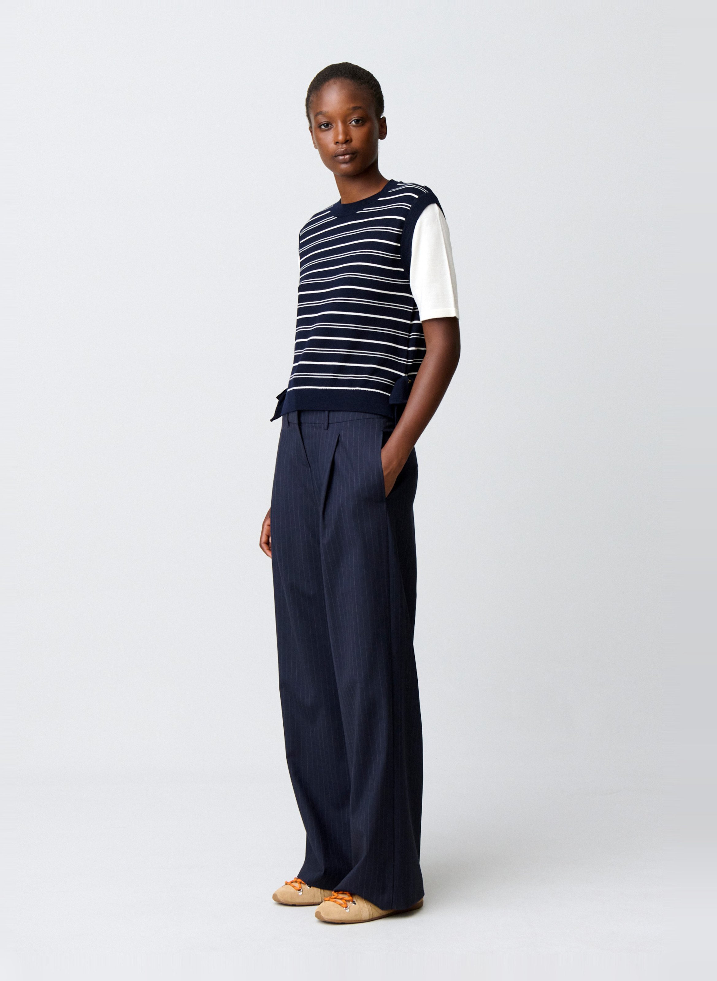 Pull en maille à rayures en laine mélangée CLAUDIE PIERLOT Multicolore