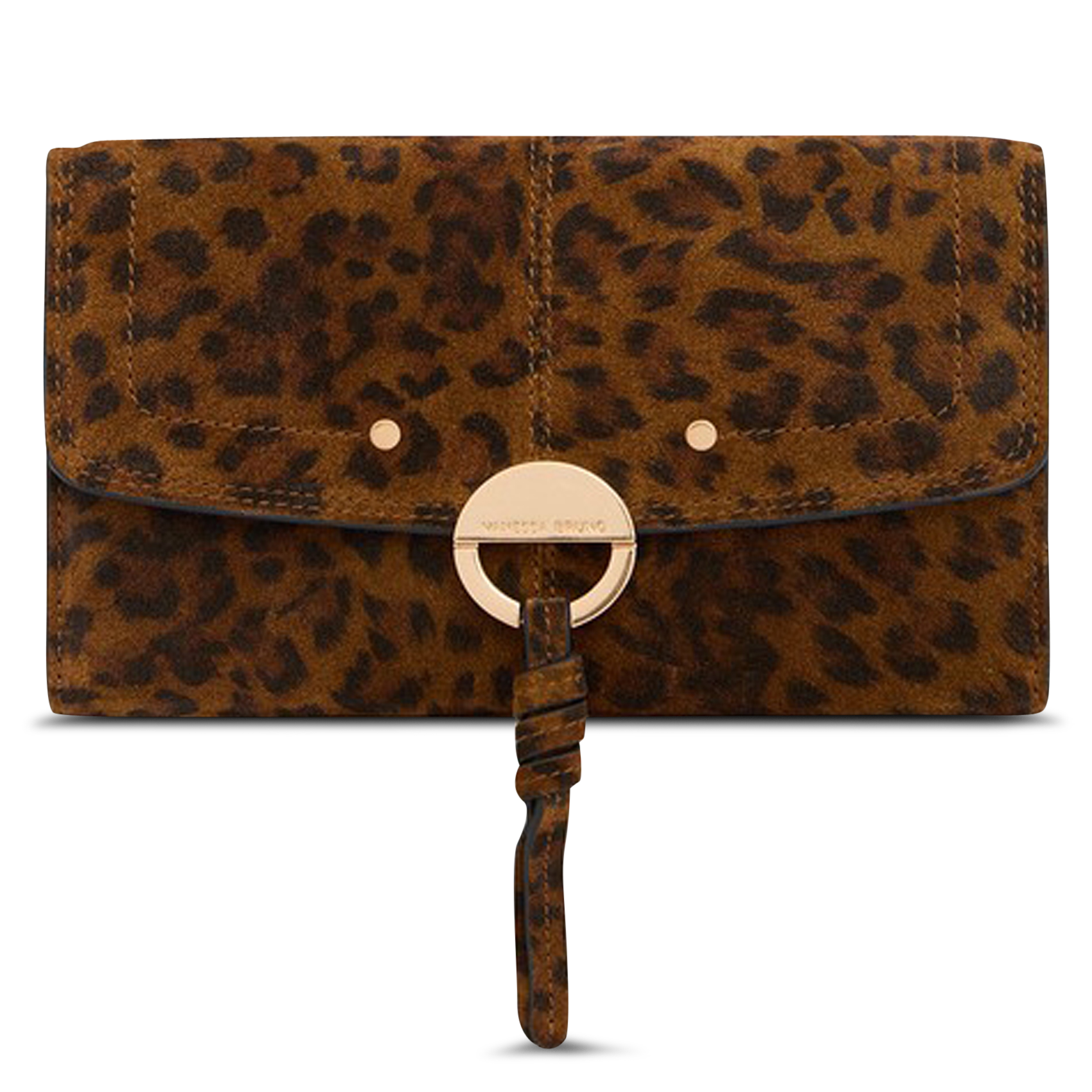 Portefeuille en cuir VANESSA BRUNO Marron