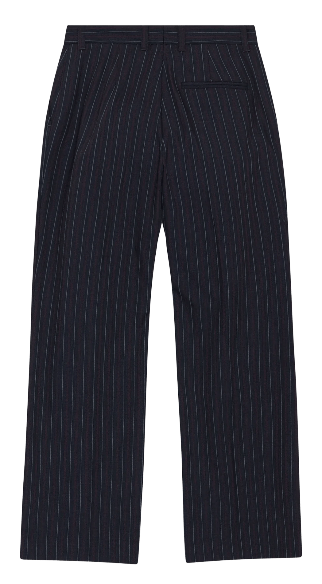 Soepelvallende broek met rechte pijpen en strepen BAUM UND PFERDGARTEN Blauw