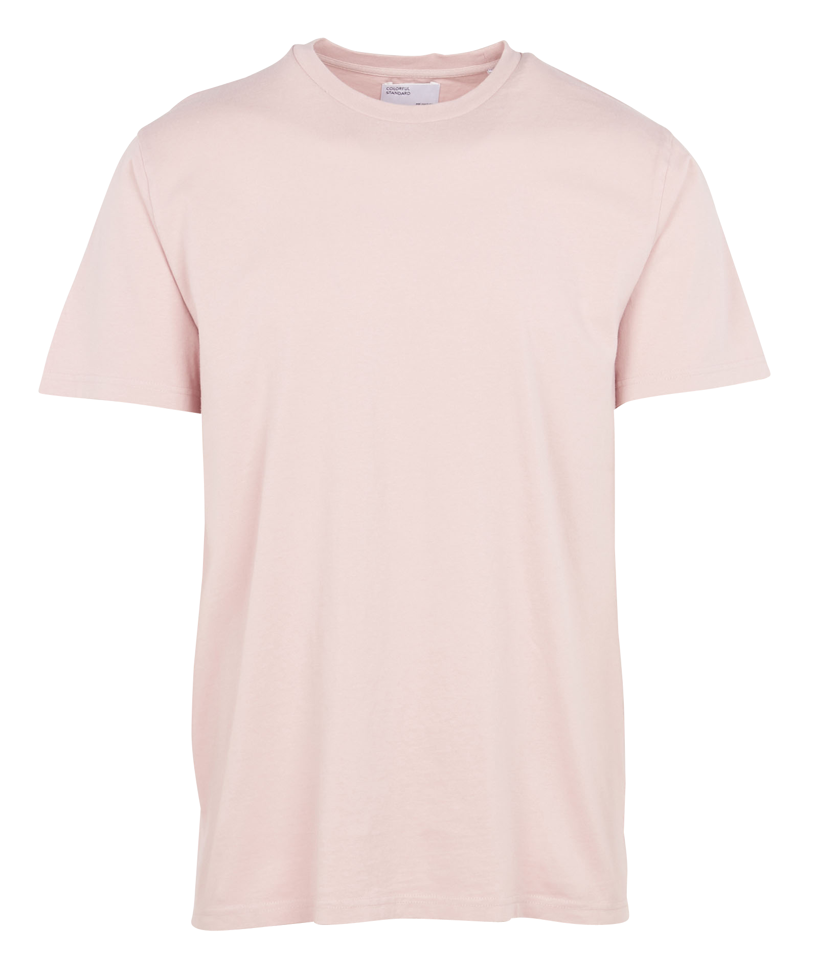 T-shirt col rond en coton biologique Rose