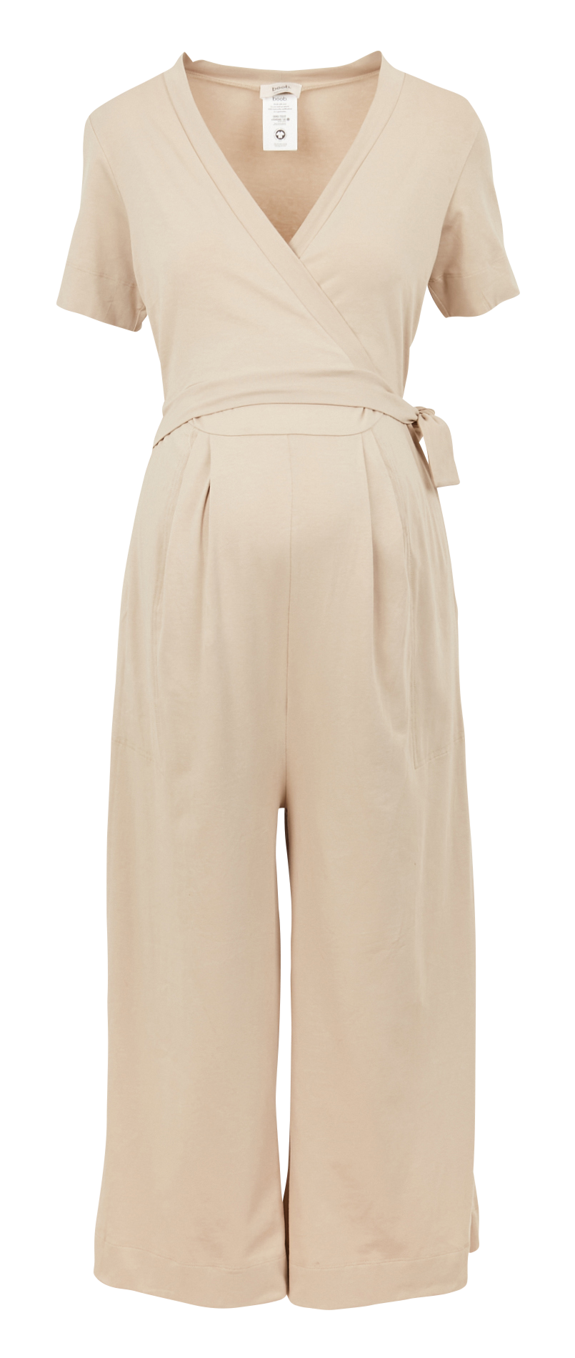 Combinaison col V en coton bio mélangé  BOOB Beige