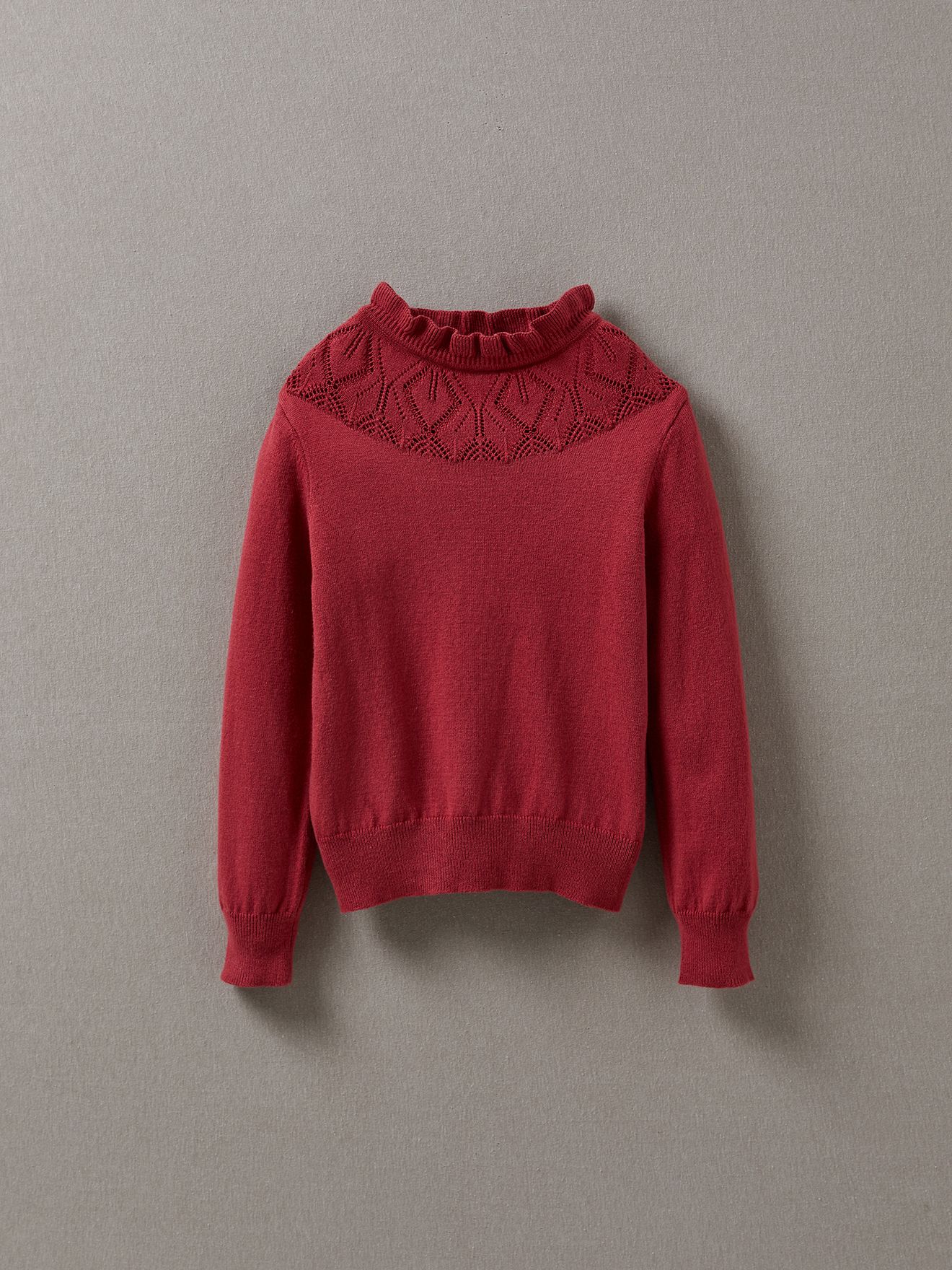 Pull Coton Et Cachemire Framboise Cyrillus Enfant Place des