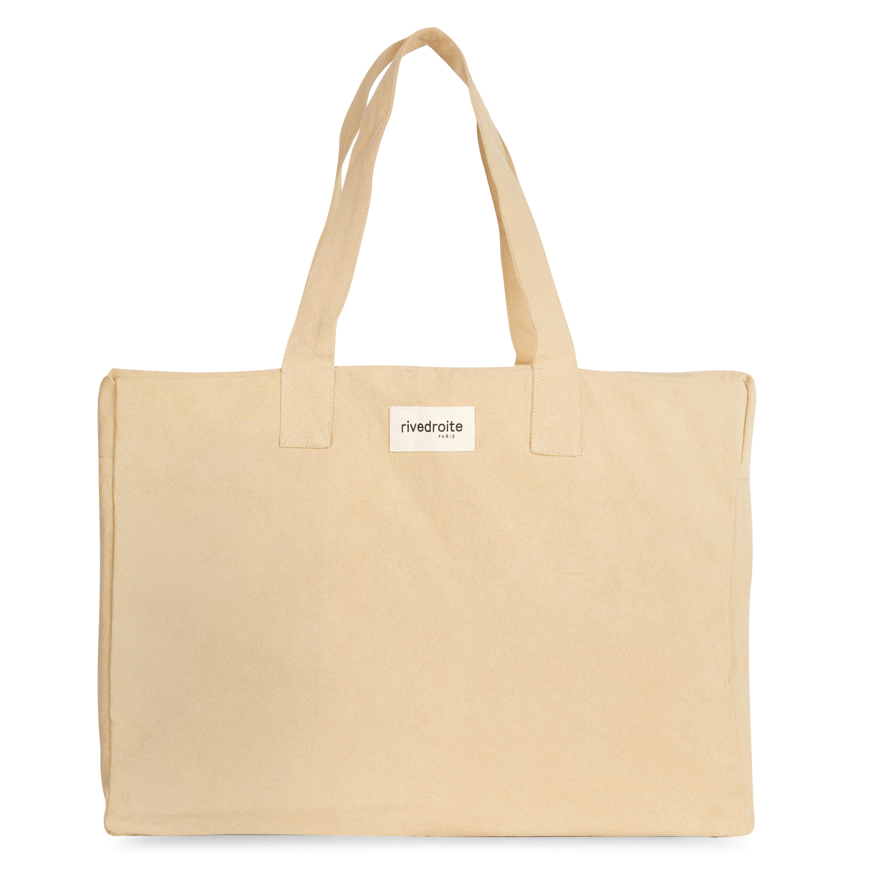 Recycled cotton travel bag RIVEDROITE PARIS Beige