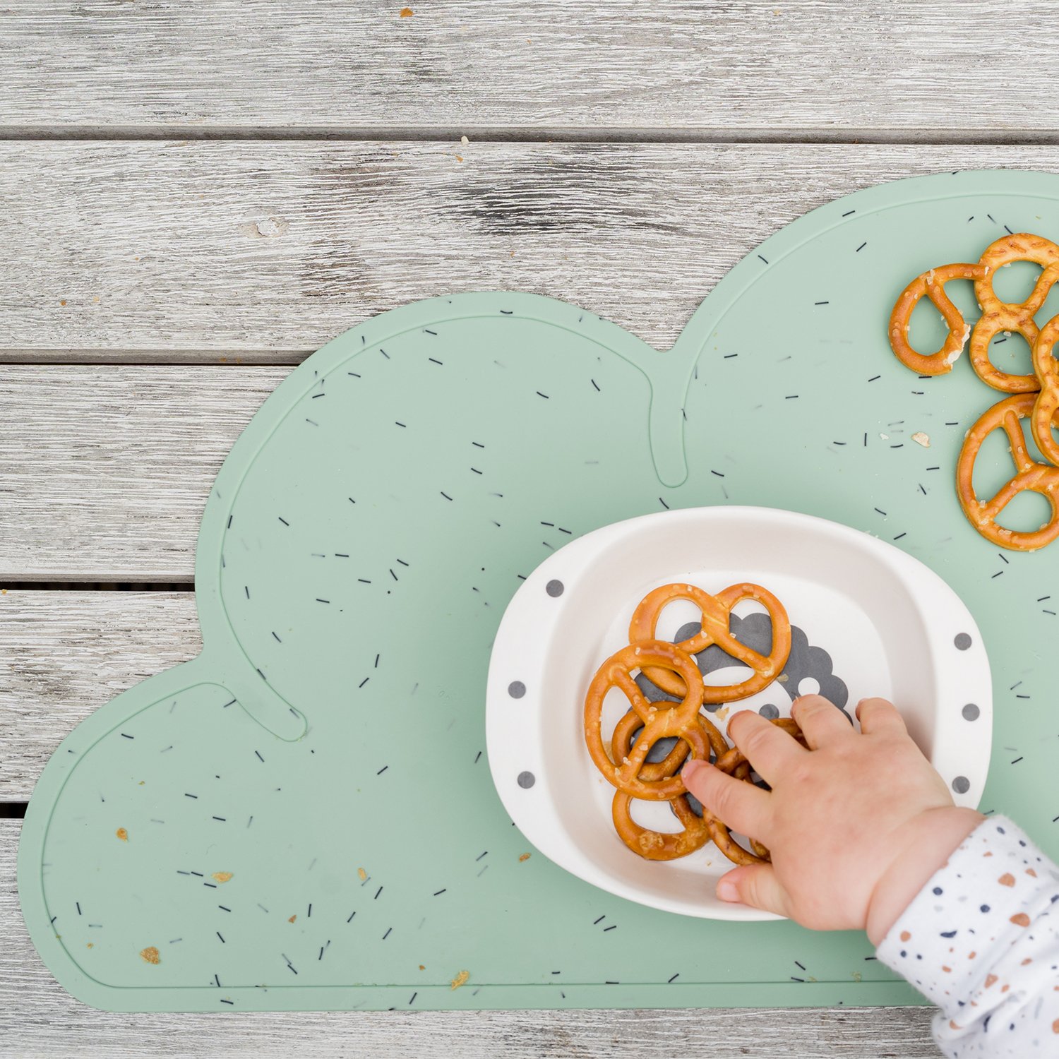 Set de table en forme de nuage en silicone KINDSGUT Multicolore