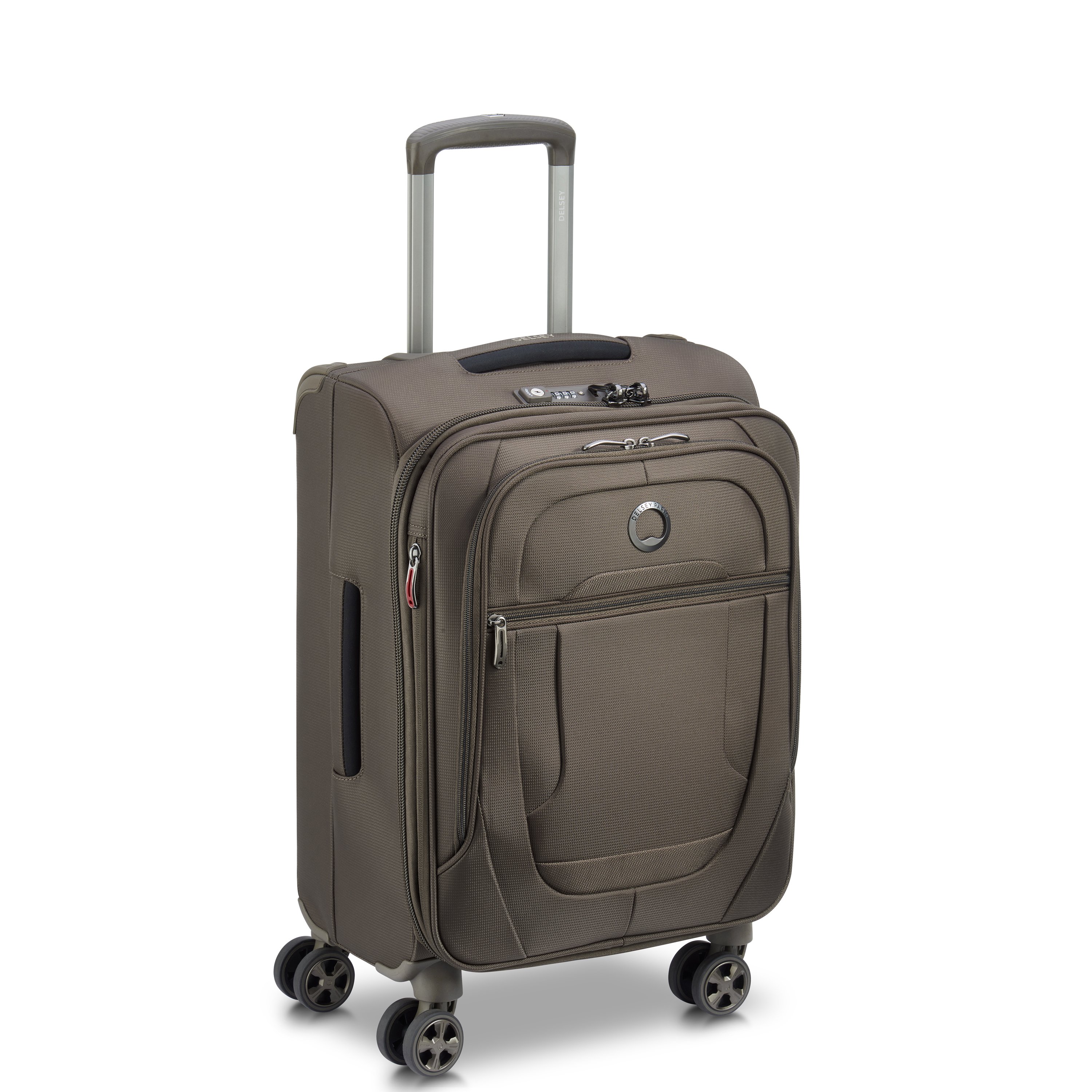 Soft cabin suitcase DELSEY PARIS Brown