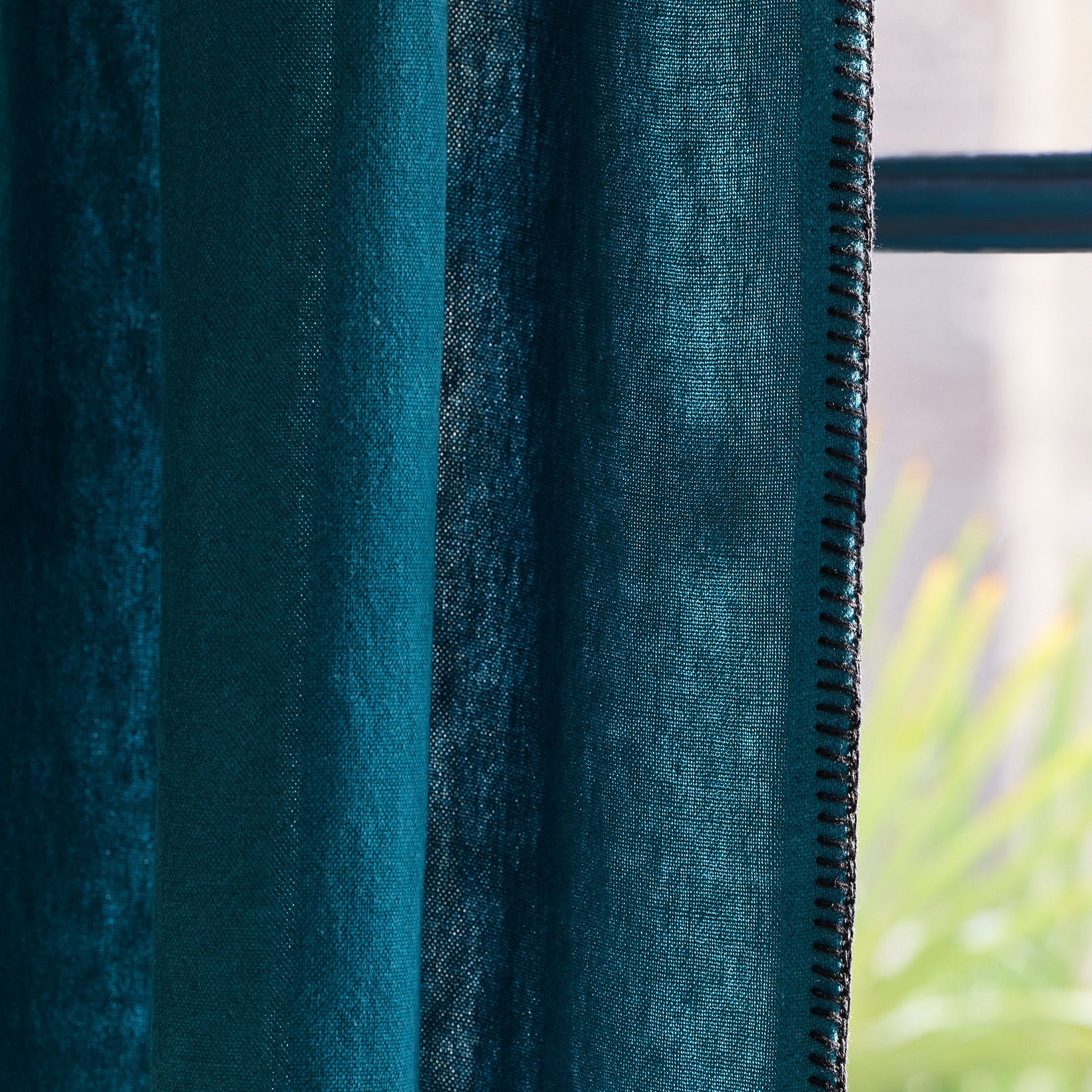 NINO - Curtain with gathering tape MADURA Blue