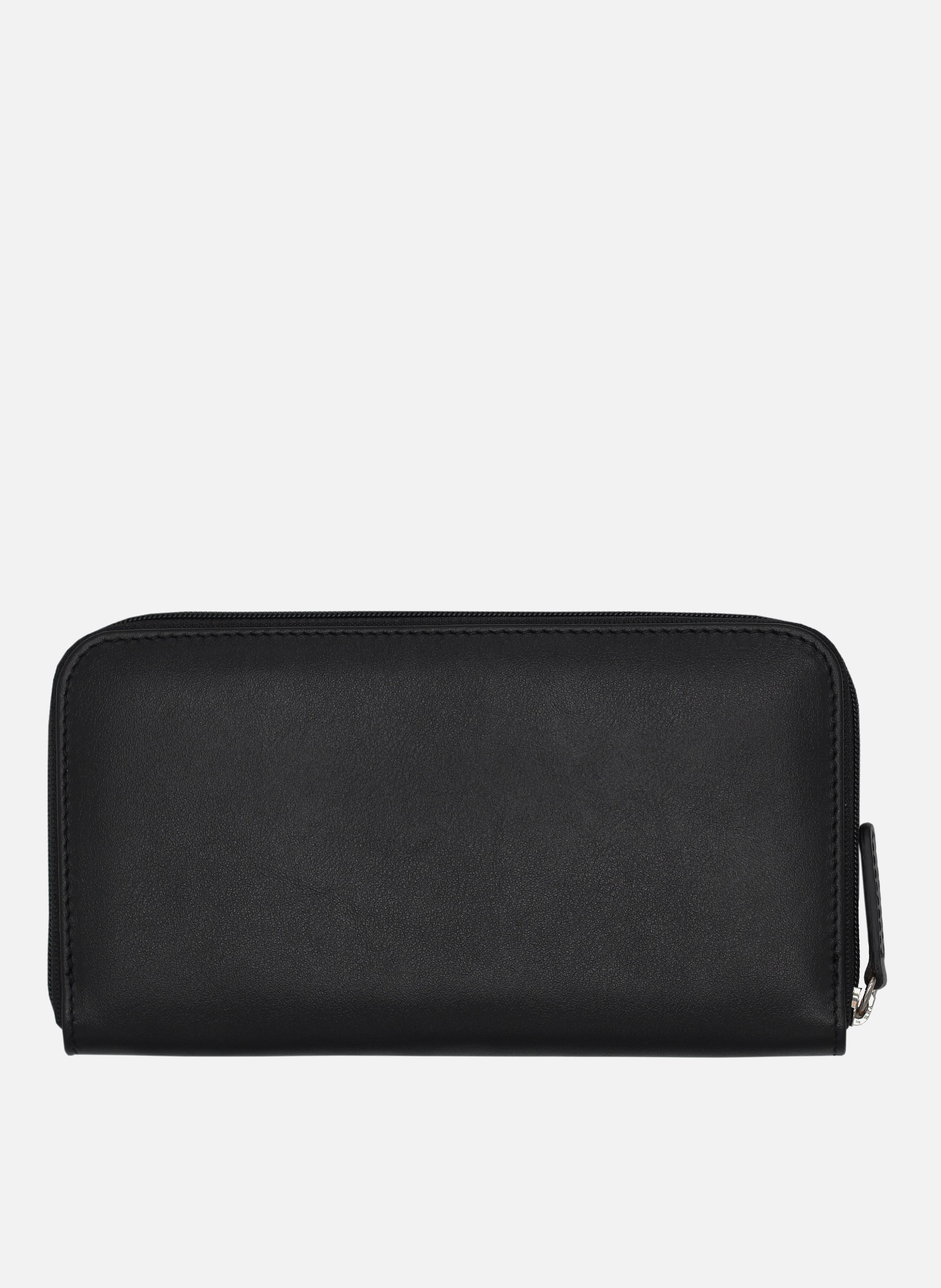 Leather multi-compartment wallet JULES & JENN Black