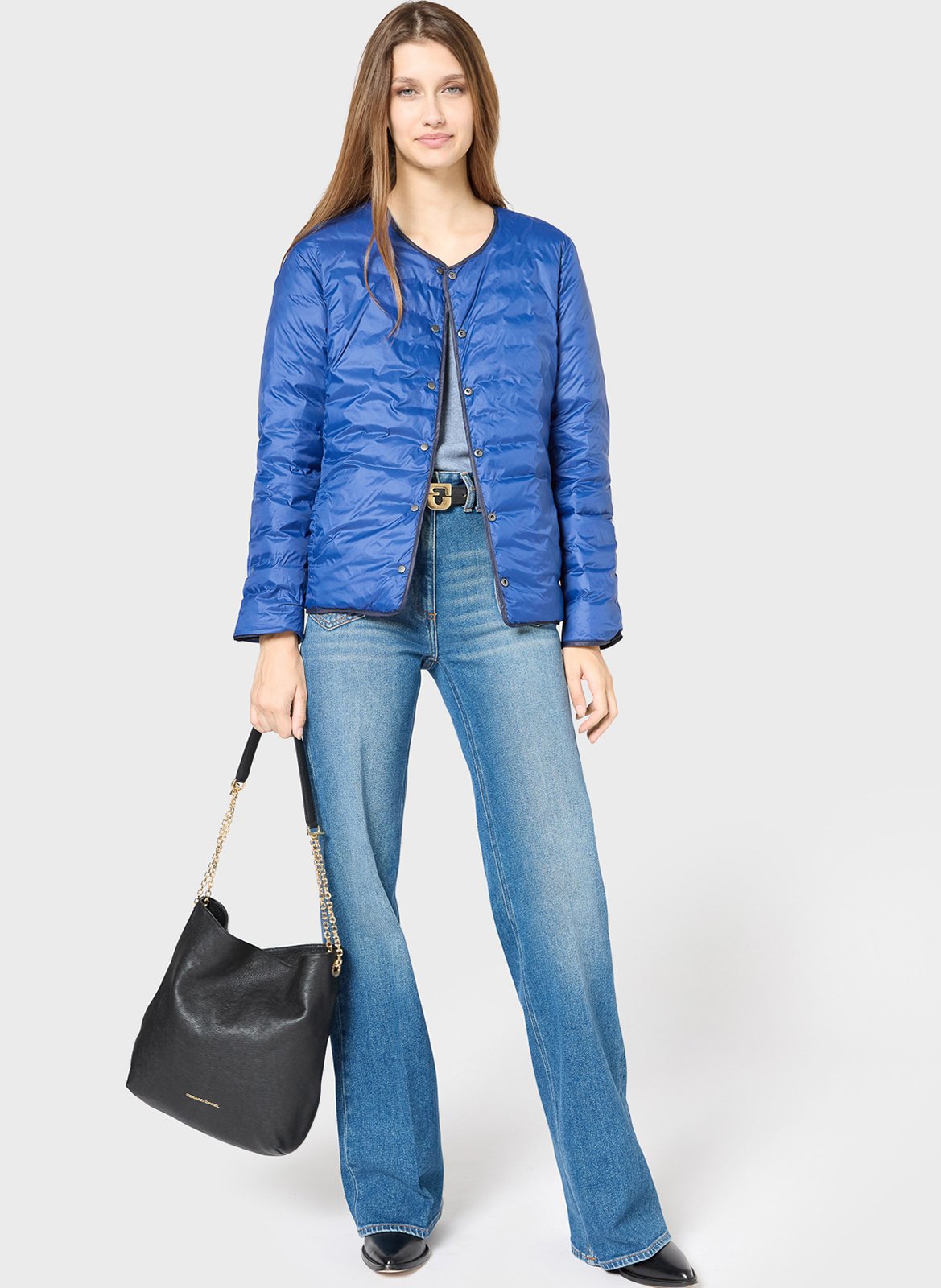 Doudoune droite col rond GERARD DAREL Bleu