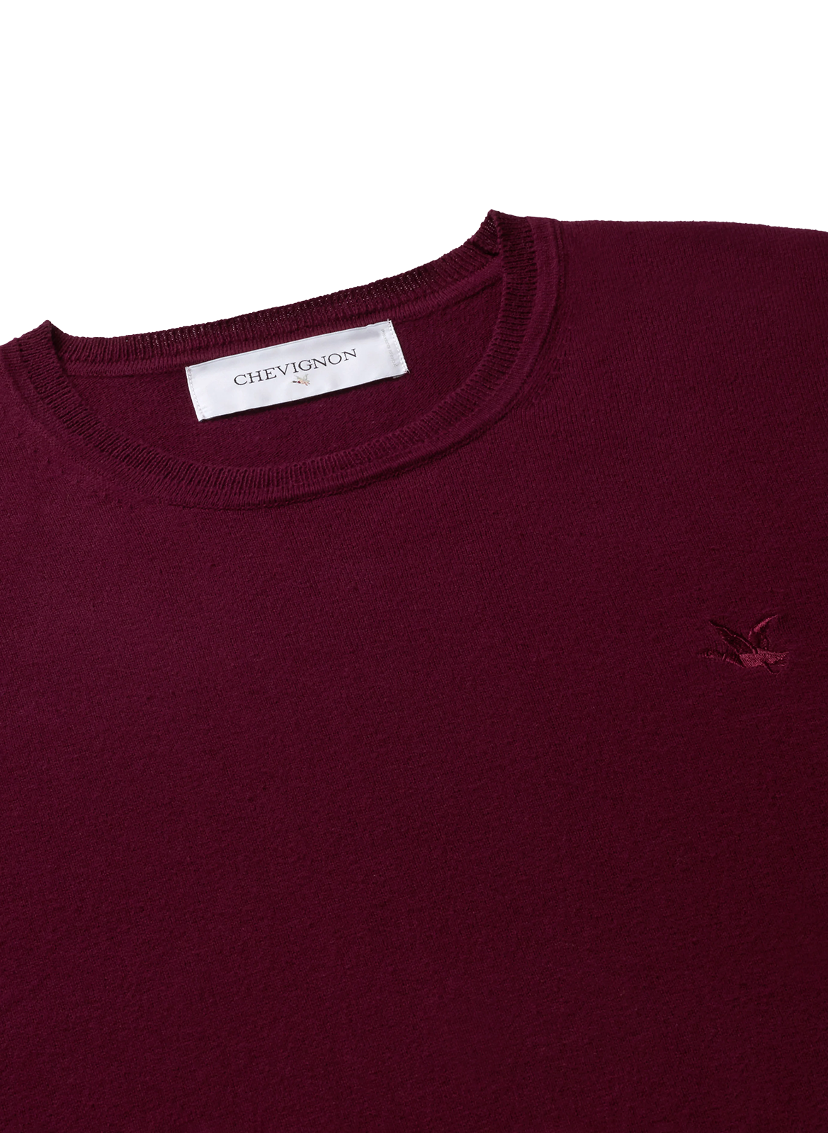 Colour block cotton sweater CHEVIGNON Red