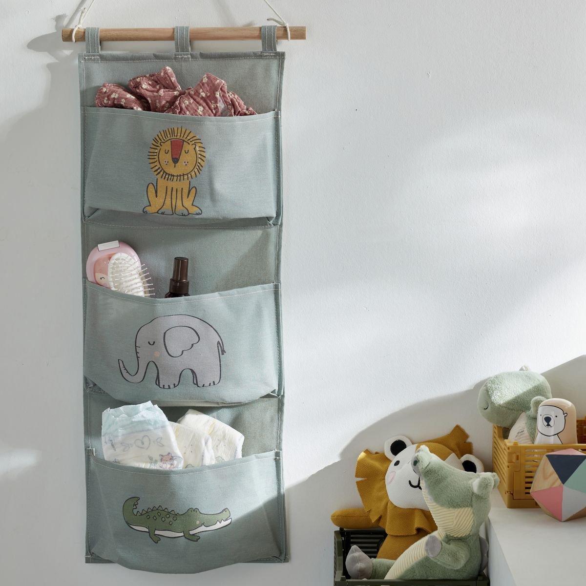 Fabric wall organizer FACTORY Grey