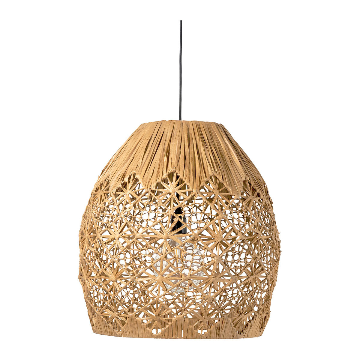 Suspension raphia naturel BLANC D'IVOIRE Beige