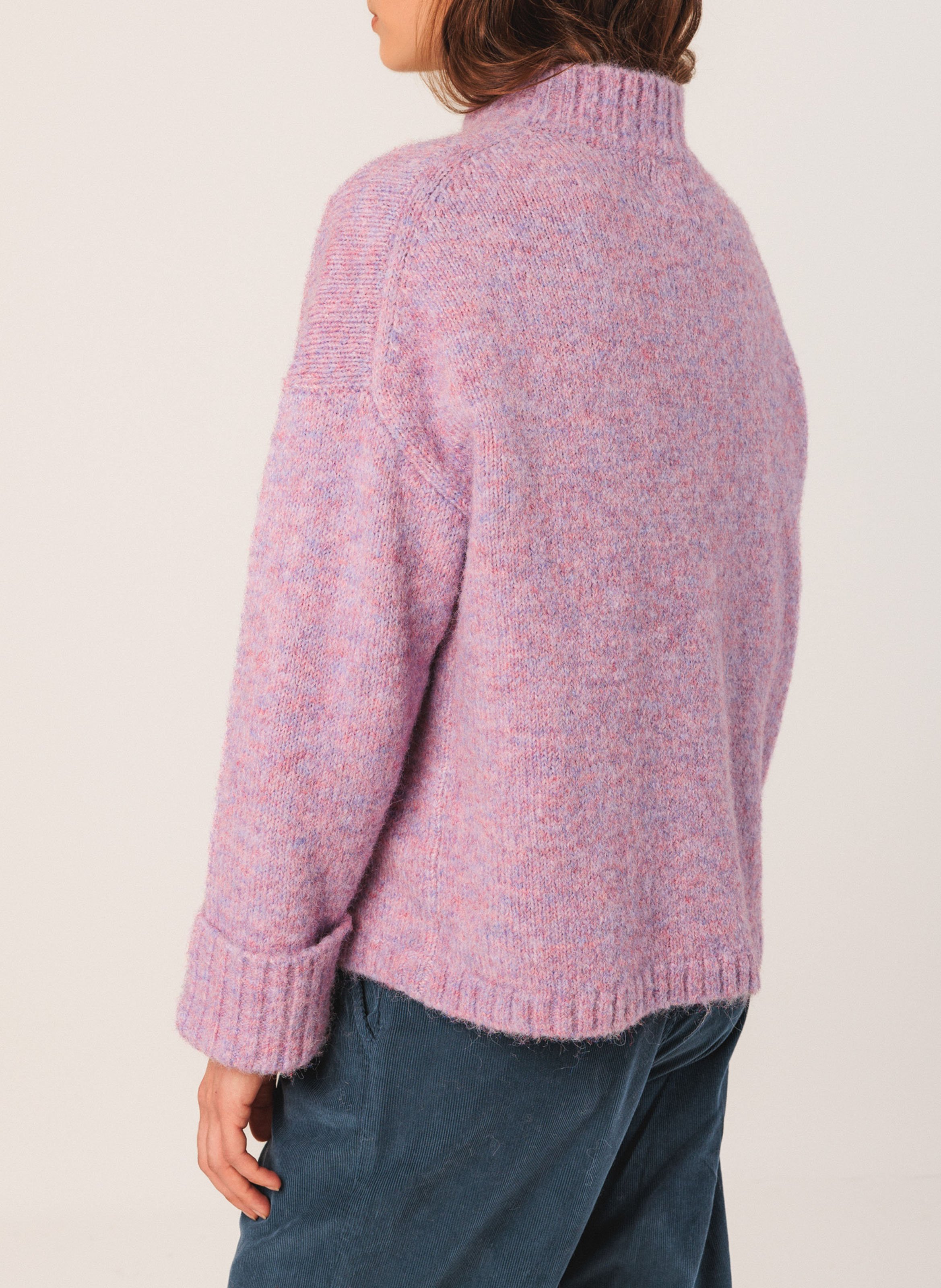 Pull col rond  INDI & COLD Violet