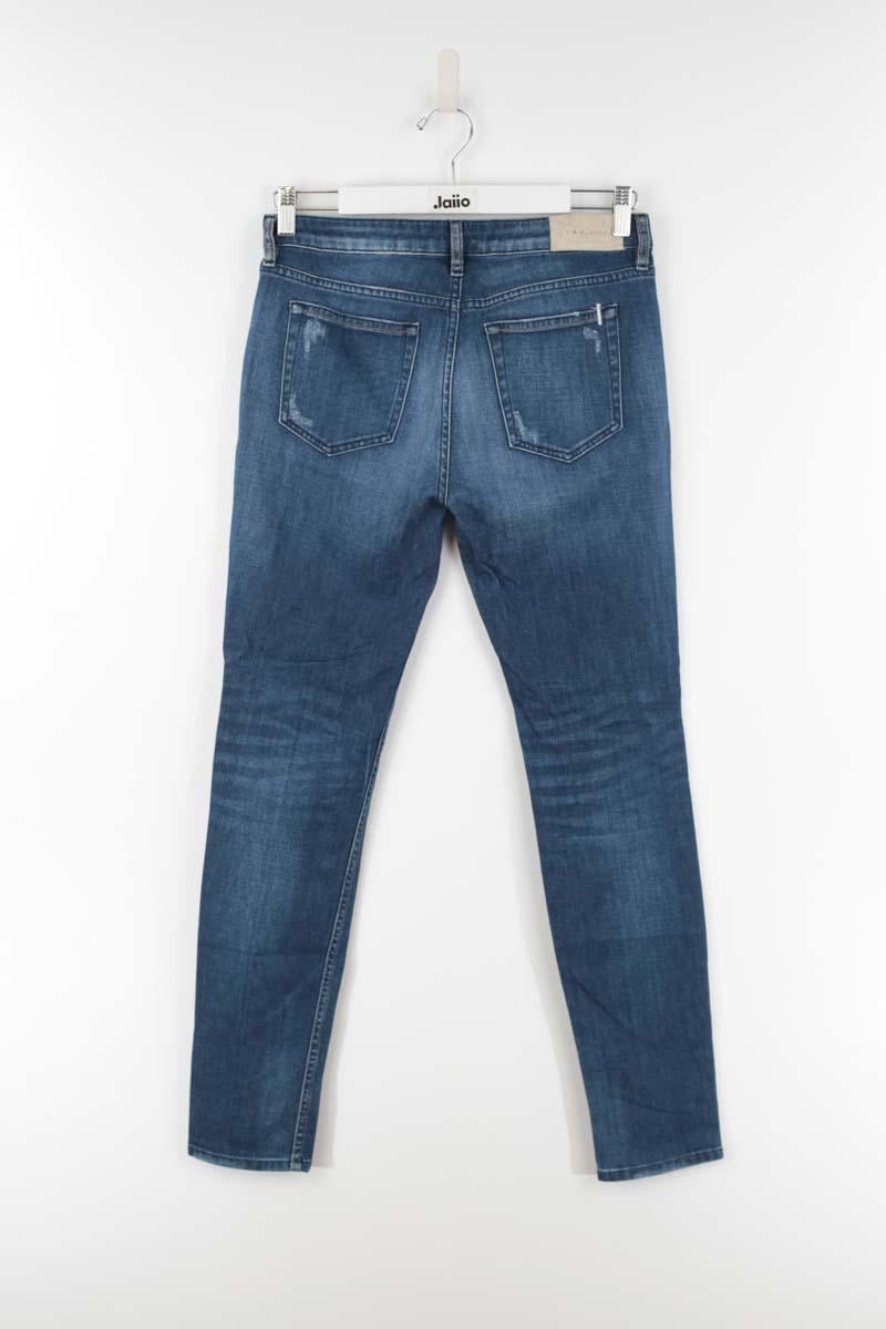 Cotton skinny jeans IRO - Seconde Main Blue