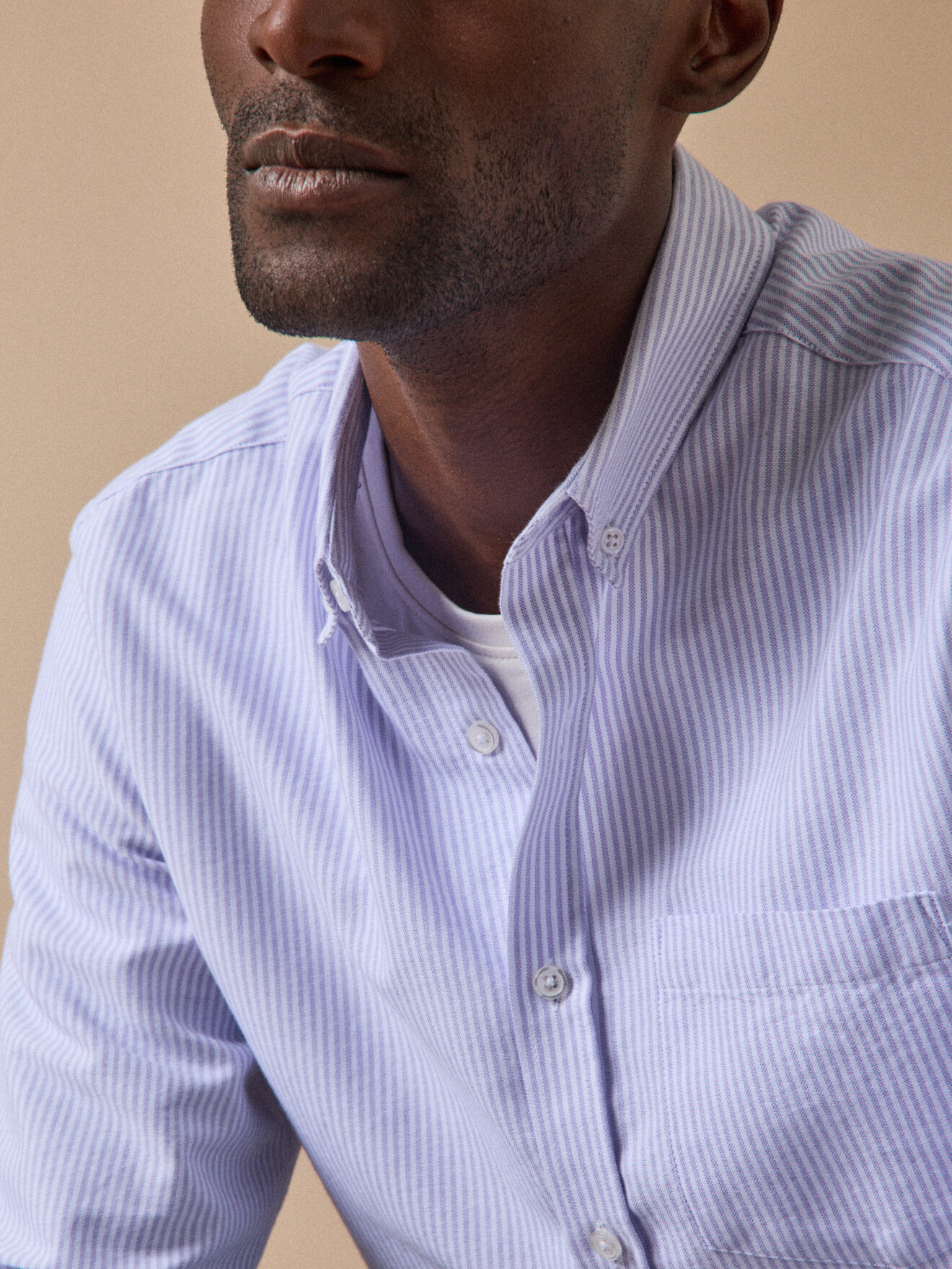 Contemporary cut Oxford shirt Purple