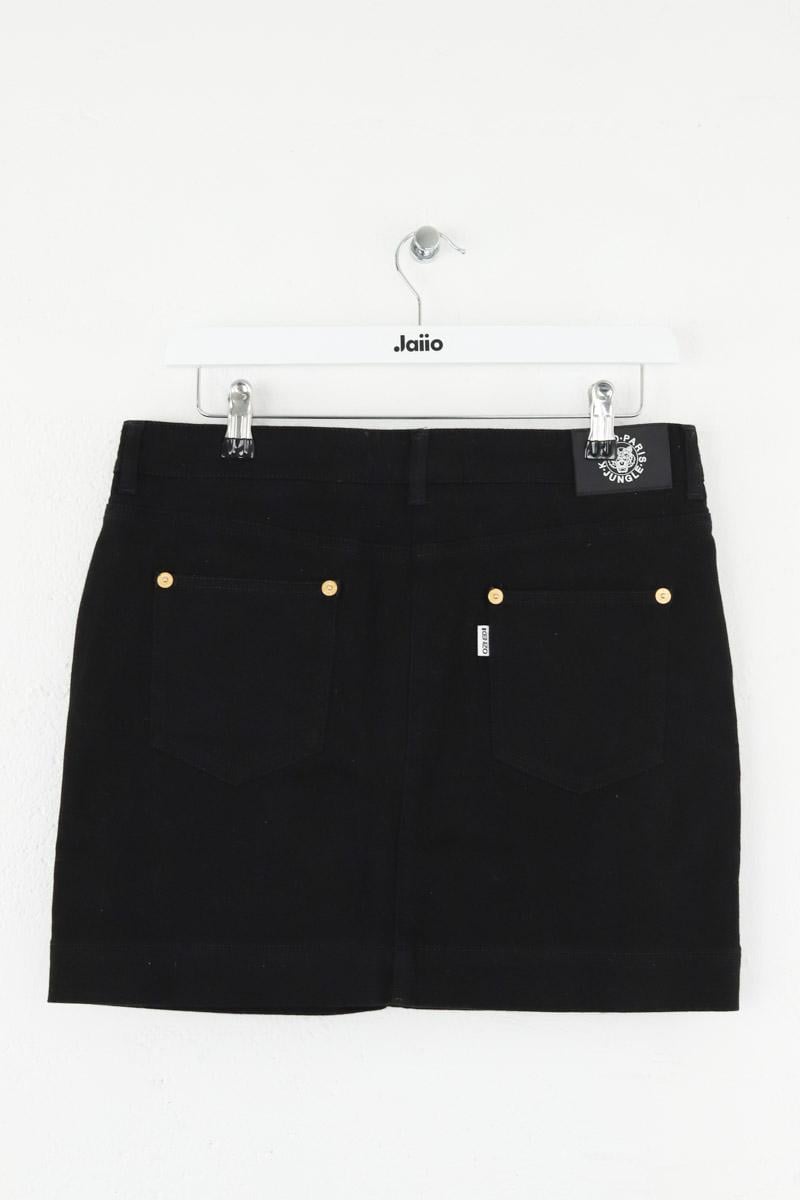 Cotton mini skirt KENZO - SECONDE MAIN Black