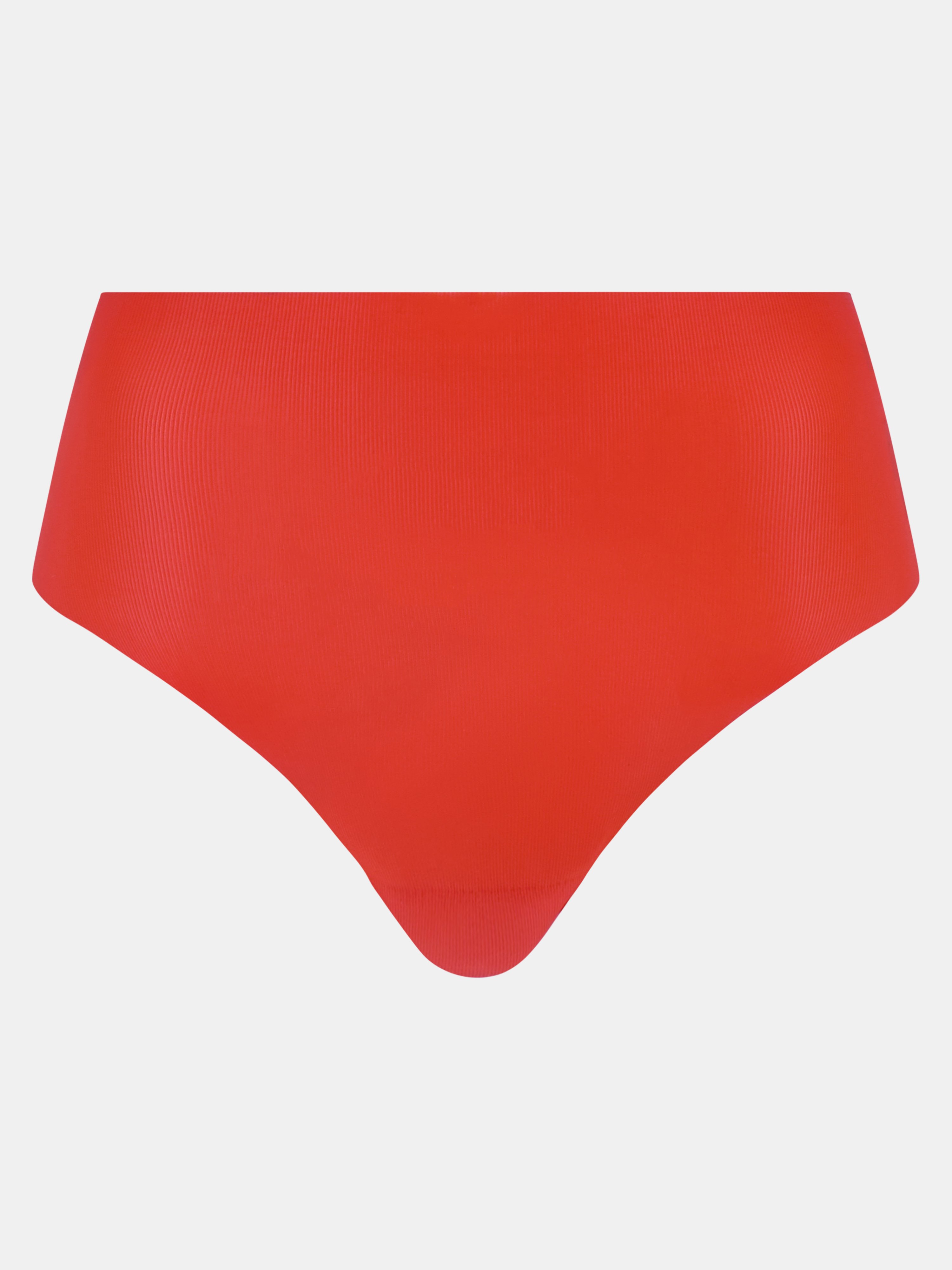 High-waisted lace panties CHANTELLE Red